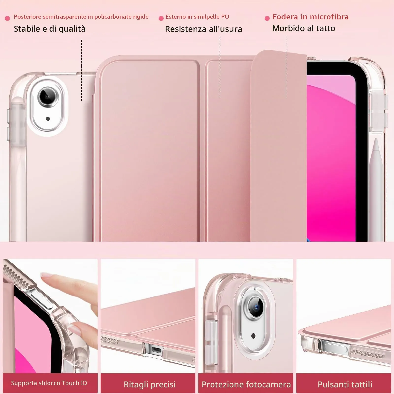 MoKo Cover per iPad 11ª Generazione 11 Pollici e iPad 10ª Generazione 10,9 Pollici - immagine 3