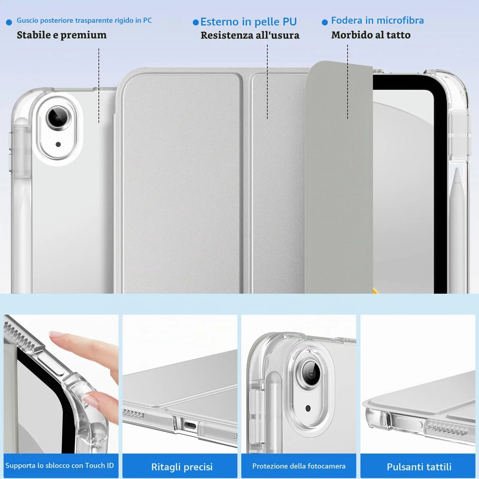 MoKo Cover per iPad 11a Generazione 11 Pollici e iPad 10a Generazione 10,9 Pollici - immagine 3