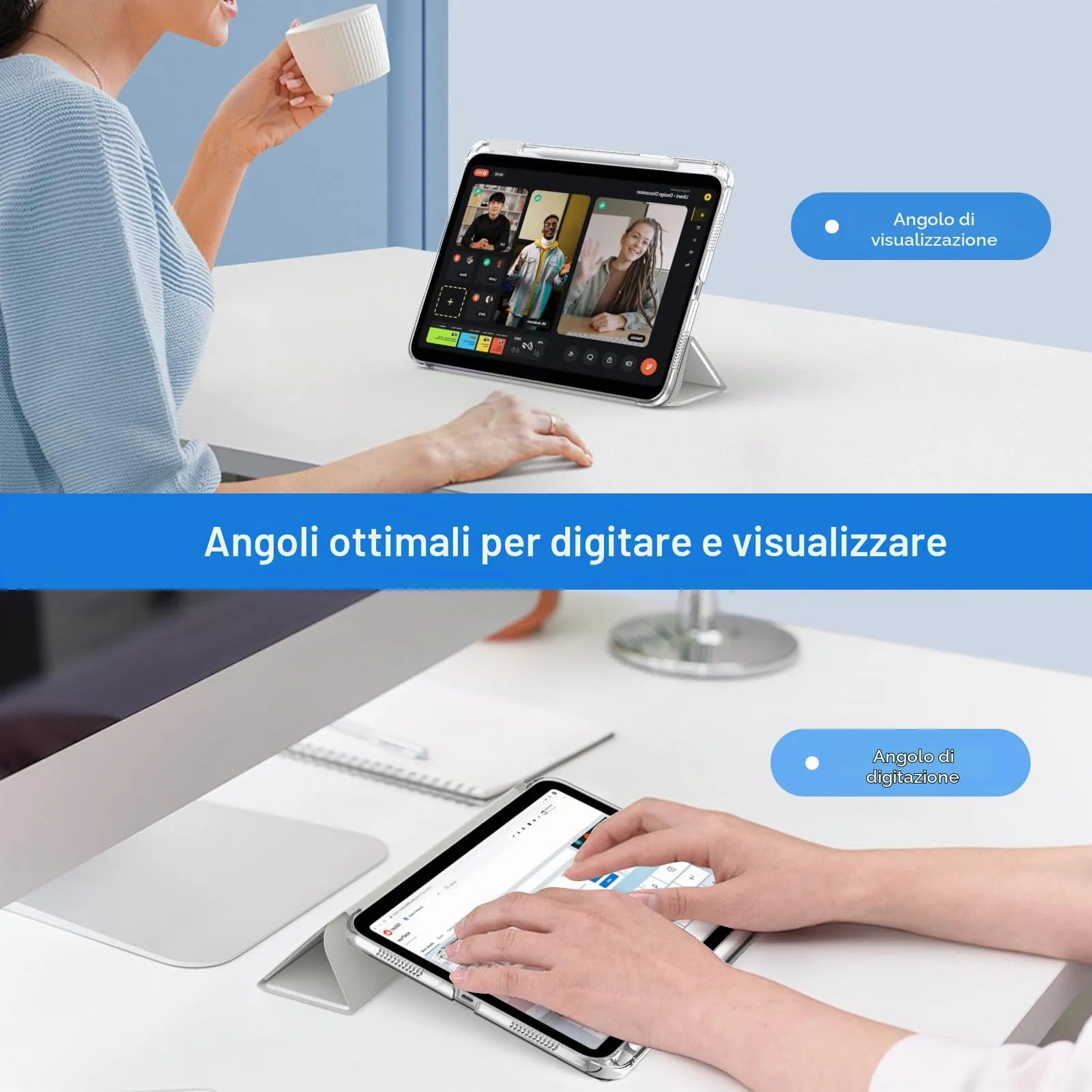 MoKo Cover per iPad 11a Generazione 11 Pollici e iPad 10a Generazione 10,9 Pollici - immagine 4