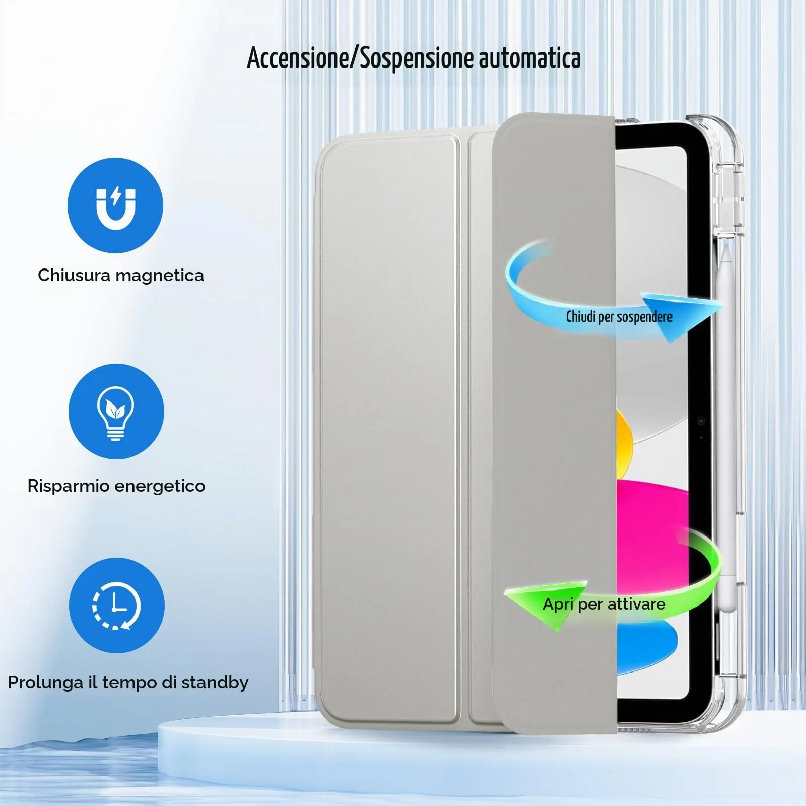 MoKo Cover per iPad 11a Generazione 11 Pollici e iPad 10a Generazione 10,9 Pollici - immagine 7