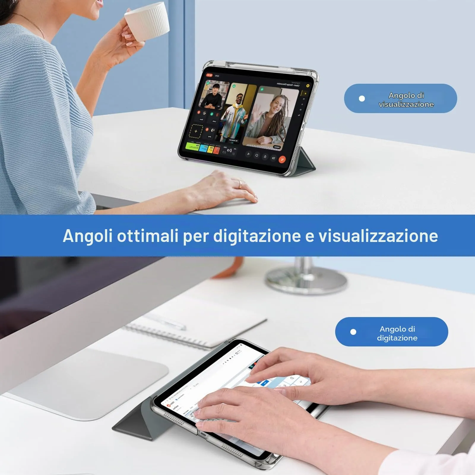 MoKo Cover per iPad 11ª Generazione 11 Pollici e iPad 10ª Generazione 10,9 Pollici - immagine 4