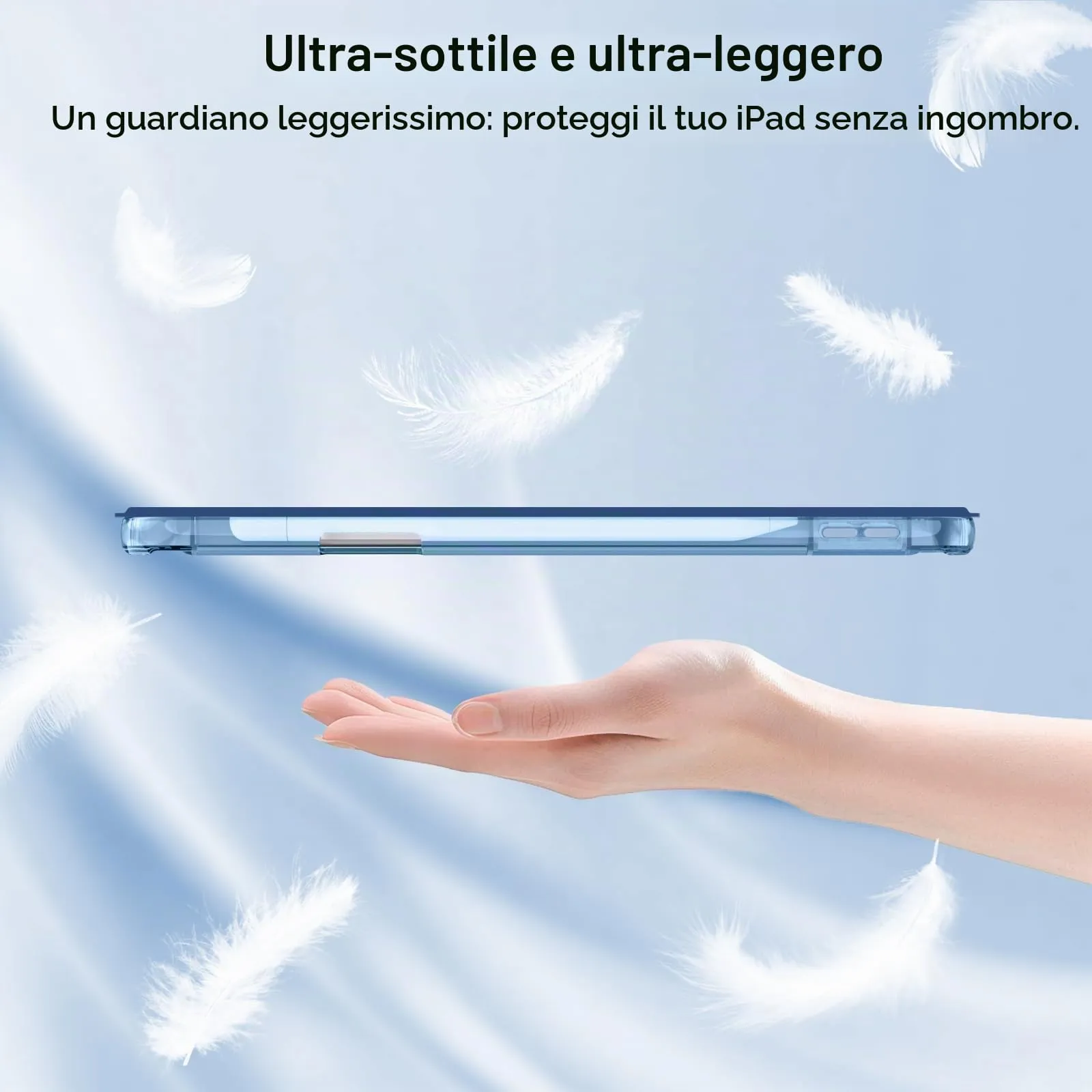 MoKo Cover per iPad 11a Generazione 11" e iPad 10a Generazione 10,9", Blu Marino - immagine 8