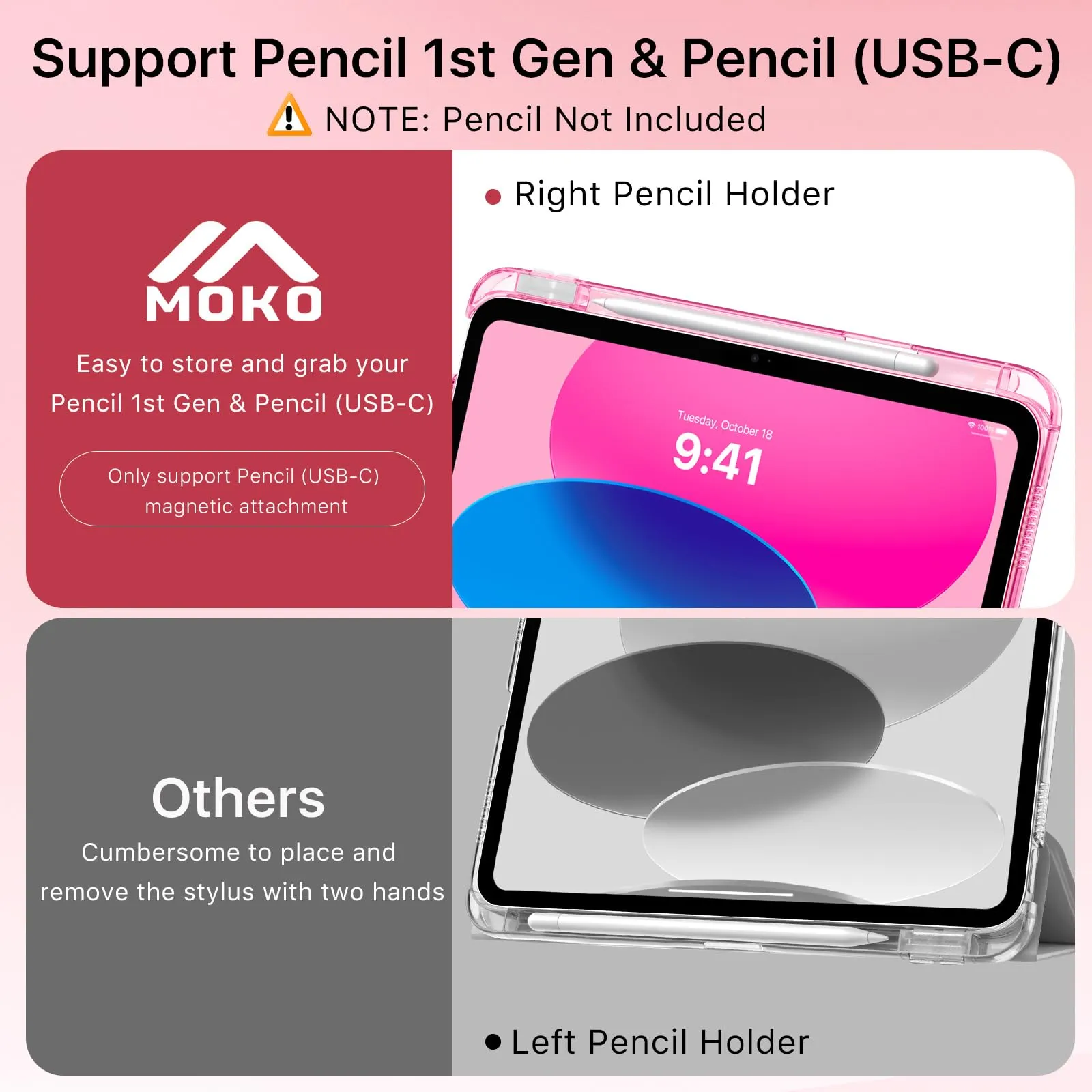 MoKo Cover per iPad 11a Generazione 11 Pollici e iPad 10a Gen 10,9 Pollici - immagine 6