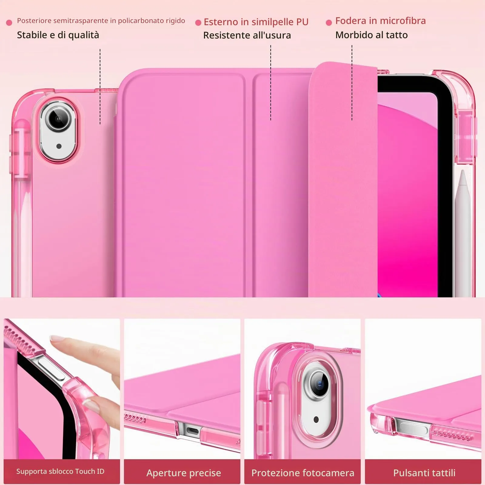 MoKo Cover per iPad 11ª Generazione 11 Pollici e iPad 10ª Generazione 10,9 Pollici - immagine 3