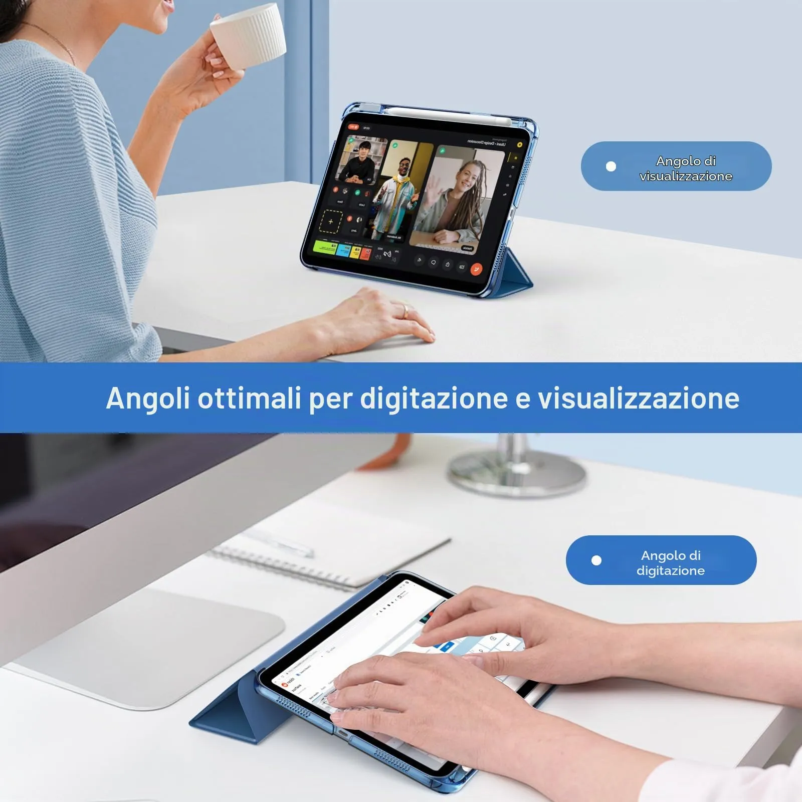 MoKo Cover per iPad 11ª Generazione 11 Pollici (A16) e iPad 10ª Generazione 10,9 Pollici - immagine 4