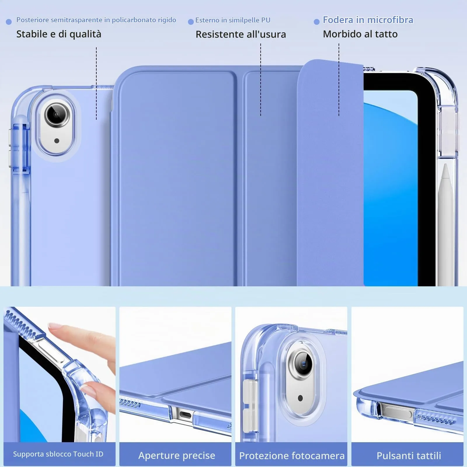 MoKo Cover per iPad 11ª Generazione 11 Pollici e iPad 10ª Generazione 10,9 Pollici - immagine 3
