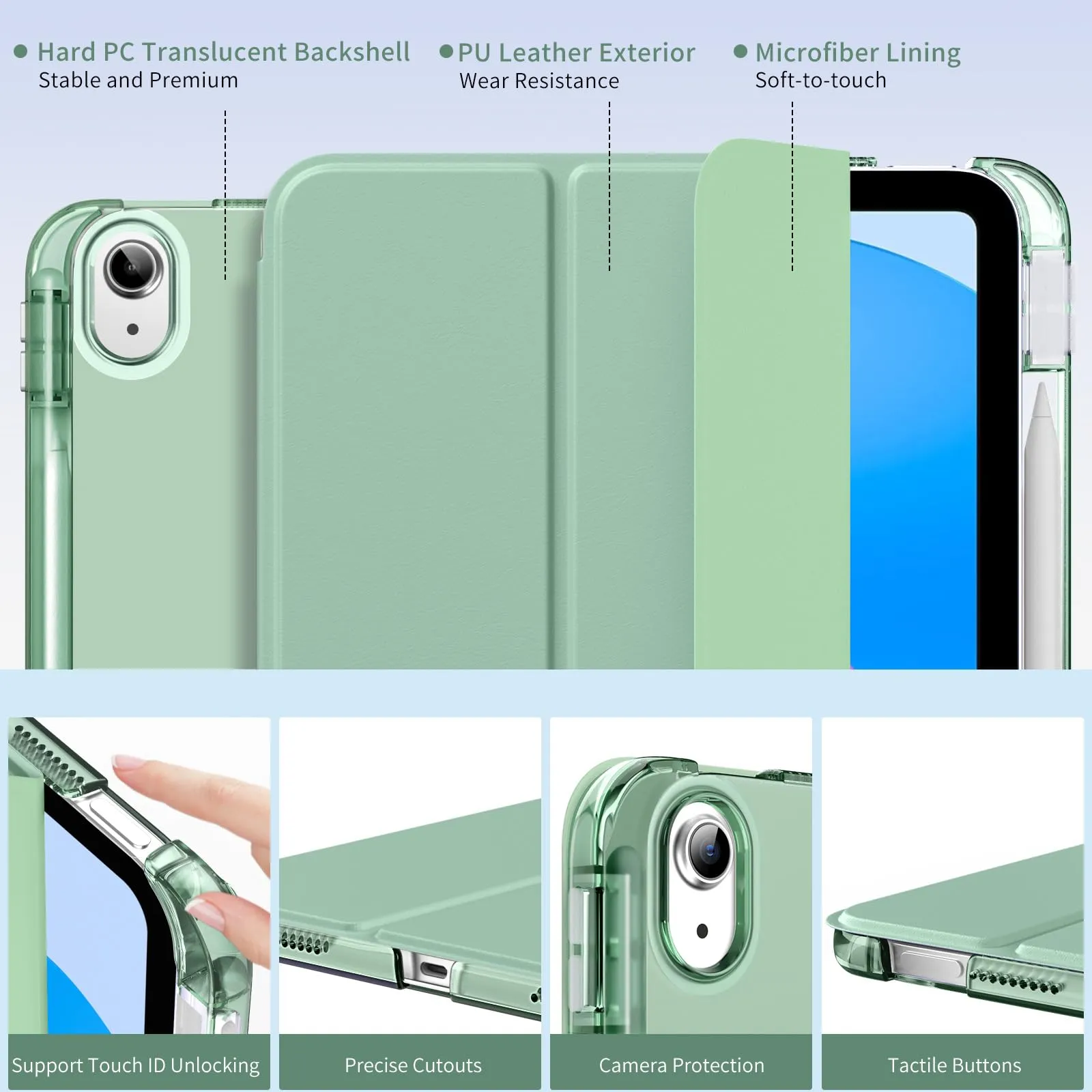 MoKo Cover per iPad 11ª Generazione 11 Pollici e iPad 10ª Generazione 10,9 Pollici - immagine 3