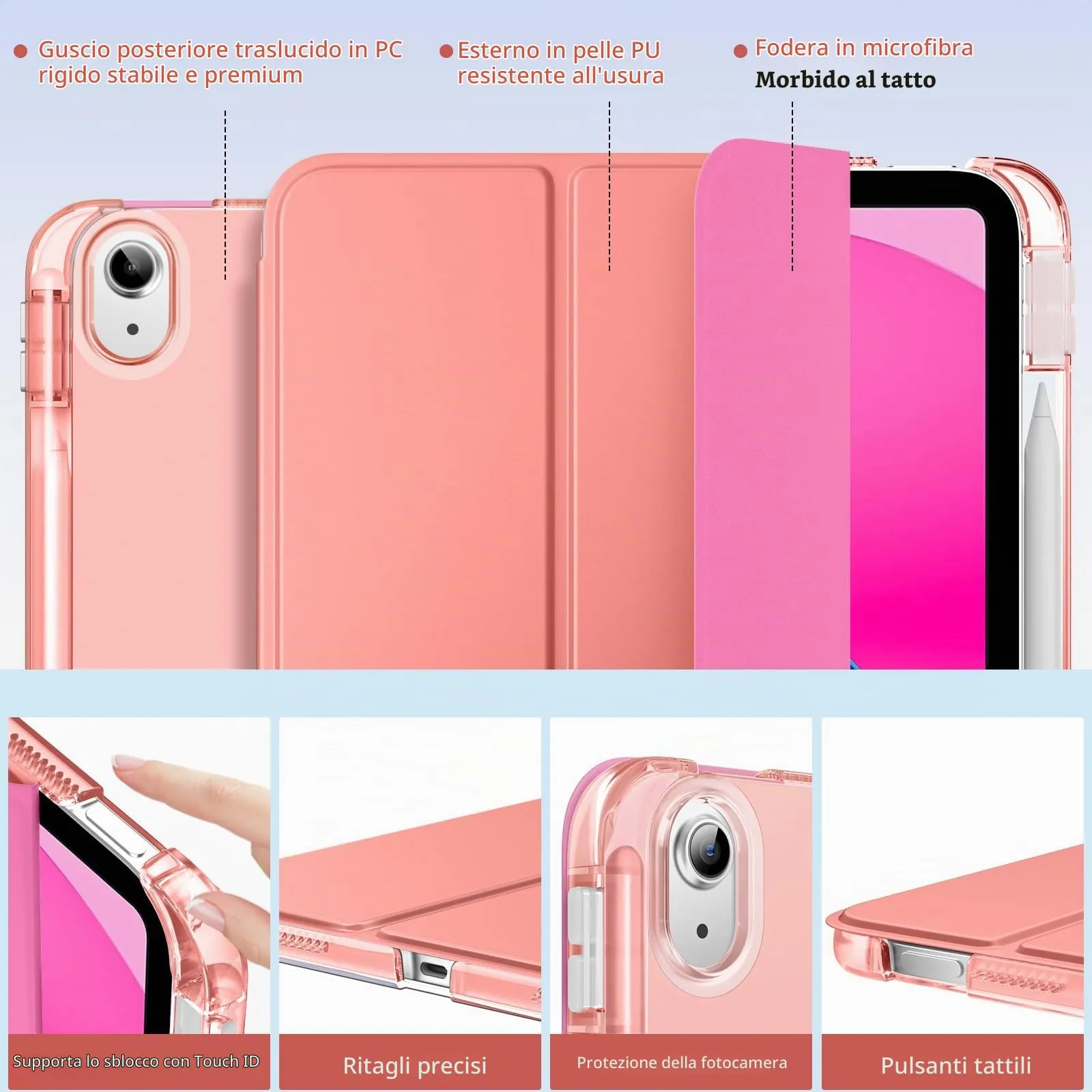 MoKo Cover per iPad 11ª Generazione 11 Pollici e iPad 10ª Generazione 10,9 Pollici - immagine 3