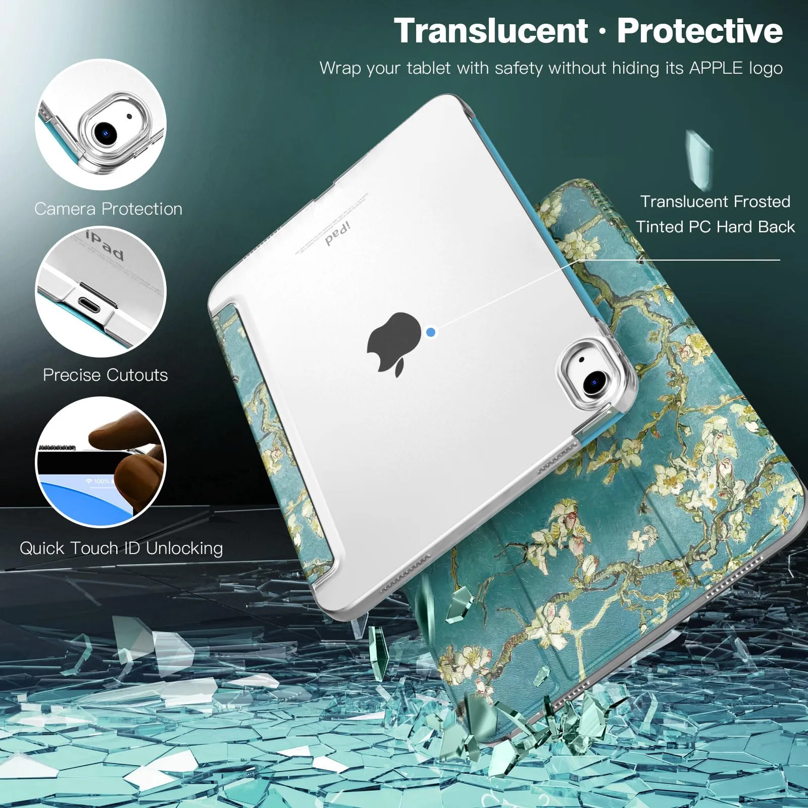 TiMOVO Custodia per iPad 11" (A16) e iPad 10 Gen 10,9", Albicocca - immagine 5