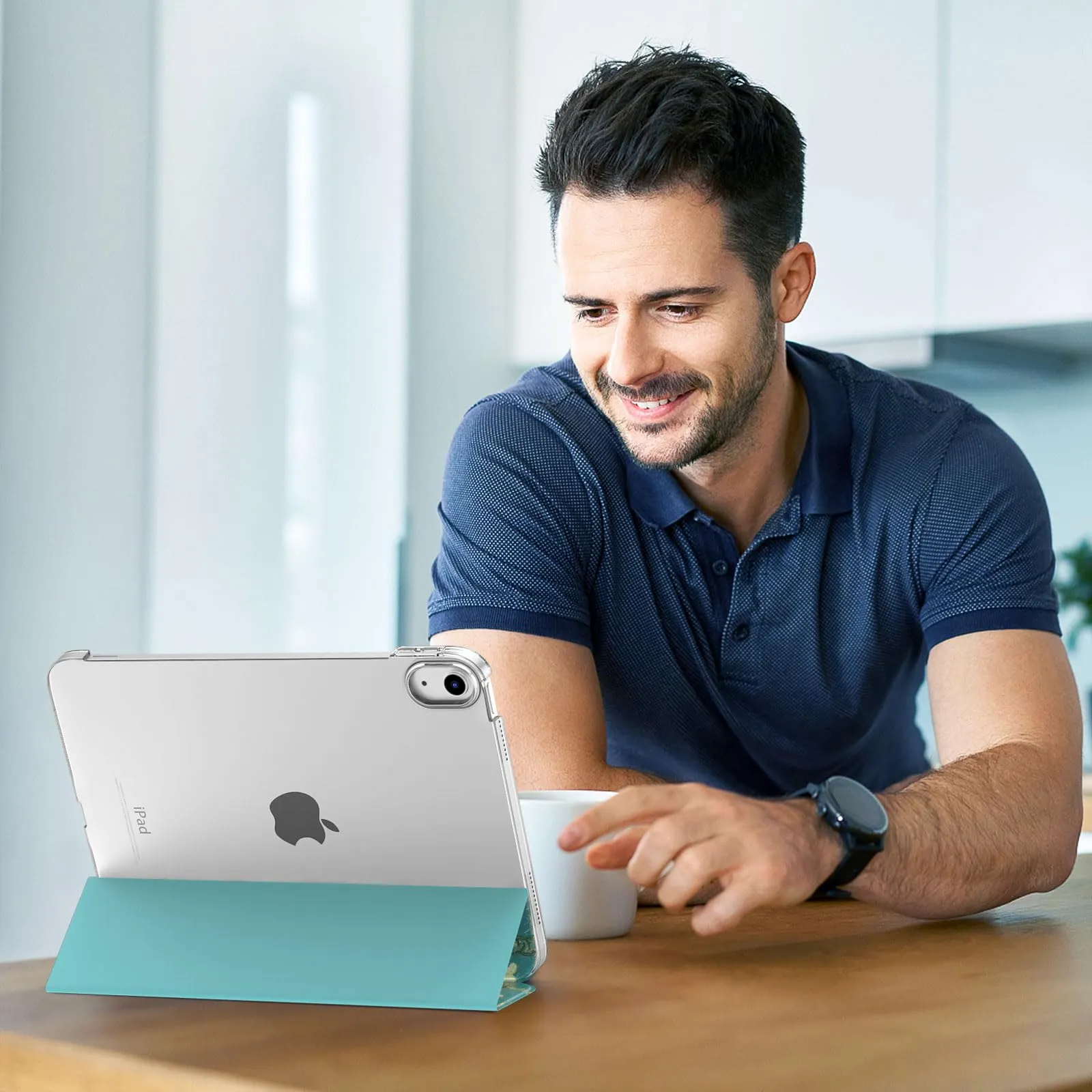 TiMOVO Custodia per iPad 11" (A16) e iPad 10 Gen 10,9", Albicocca - immagine 7