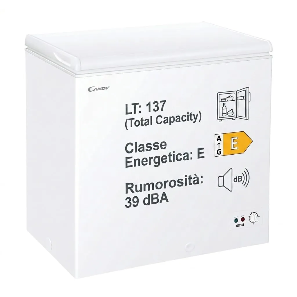 Candy Artico Congelatore a Pozzetto 137 Litri Classe E Bianco CCHH 145E - immagine 1