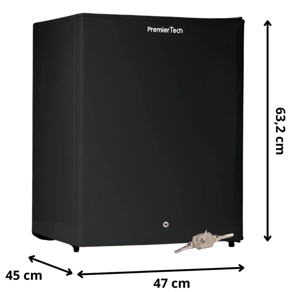 PremierTech Mini Frigo 58 Litri con Chiave Nero PT-F60BK - immagine 4