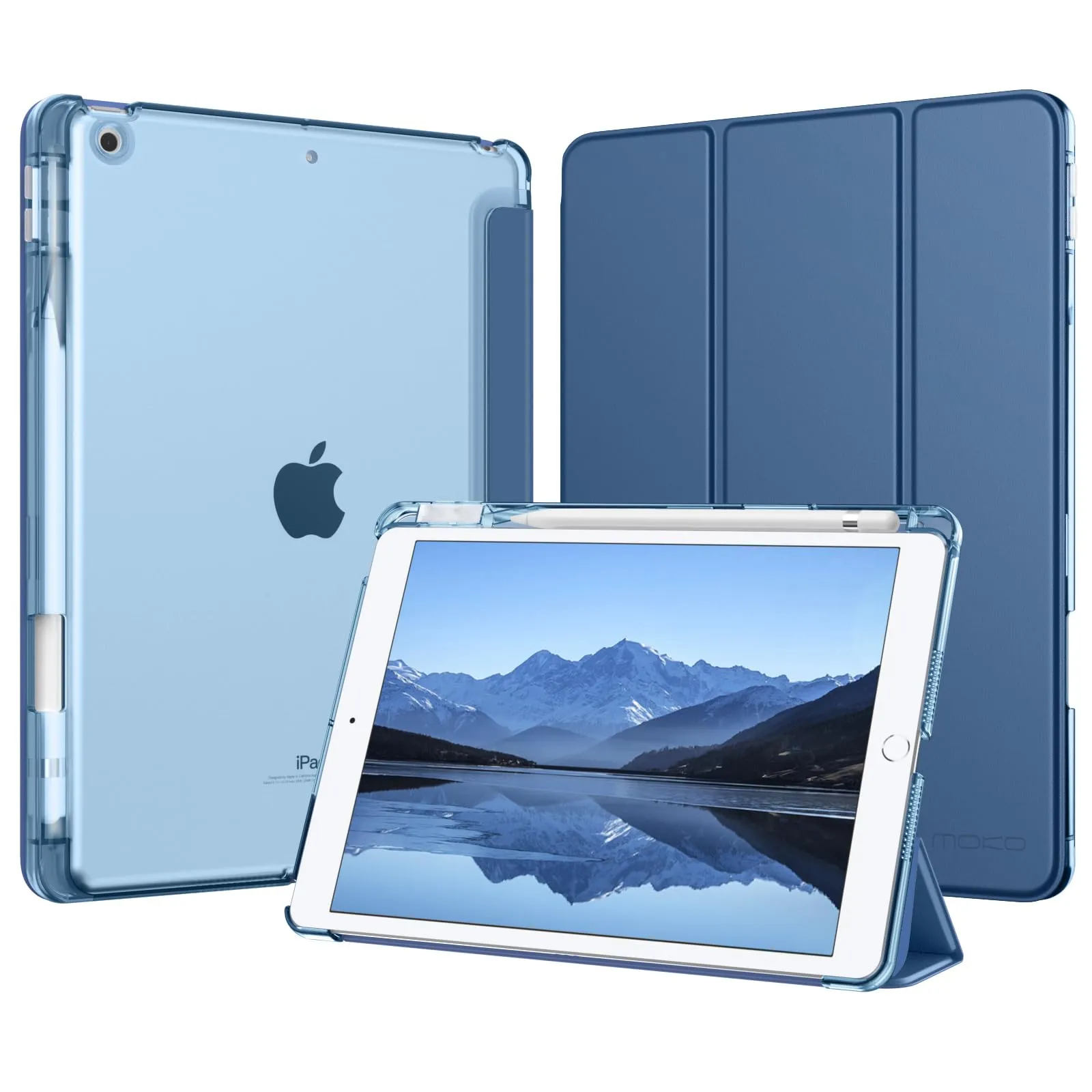 MoKo Cover per iPad 9a/8a/7a Generazione 10,2 Pollici con Portapenna - immagine 1