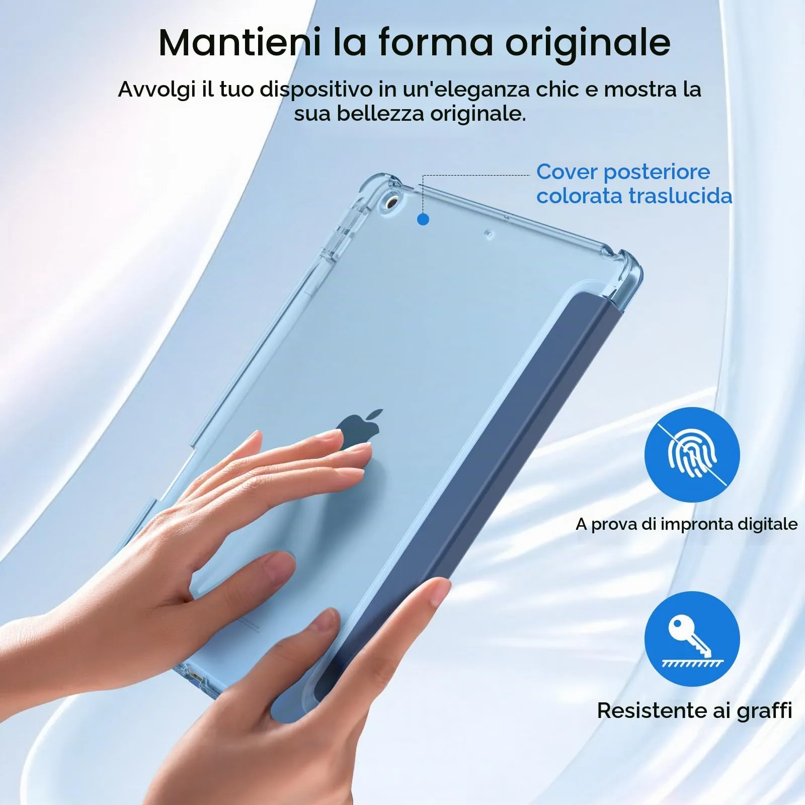MoKo Cover per iPad 9a/8a/7a Generazione 10,2 Pollici con Portapenna - immagine 5