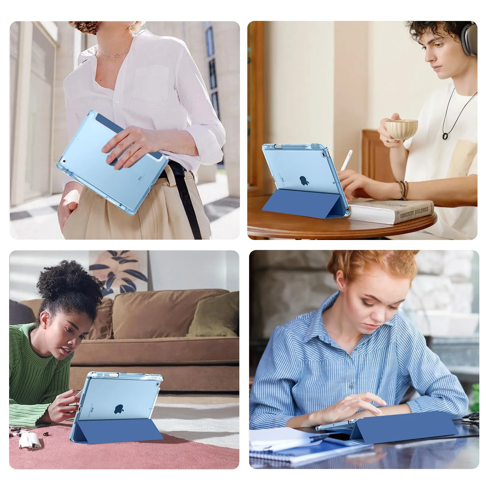 MoKo Cover per iPad 9a/8a/7a Generazione 10,2 Pollici con Portapenna - immagine 9
