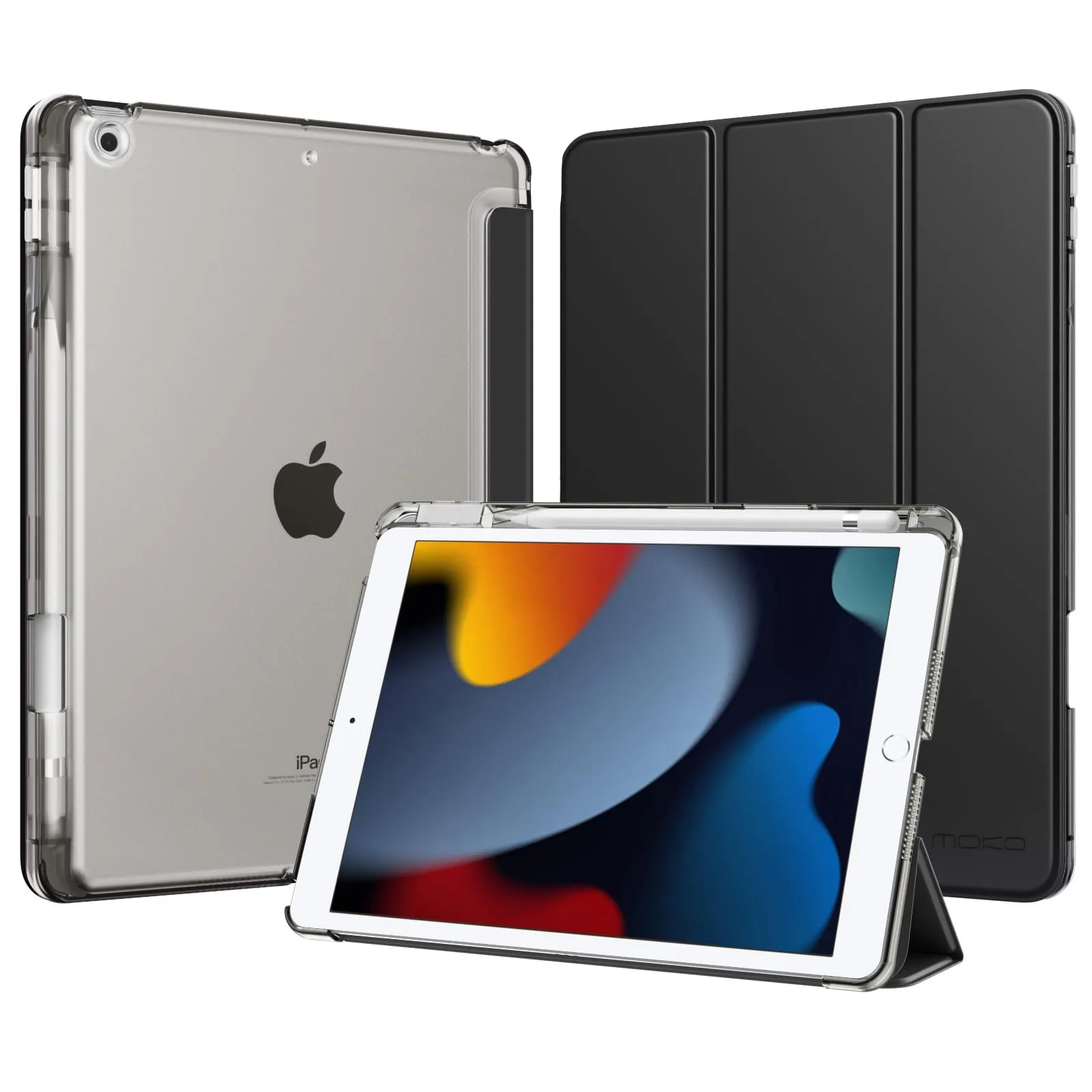 MoKo Cover per iPad 9a/8a/7a Generazione 10,2 Pollici con Portapenna - immagine 1