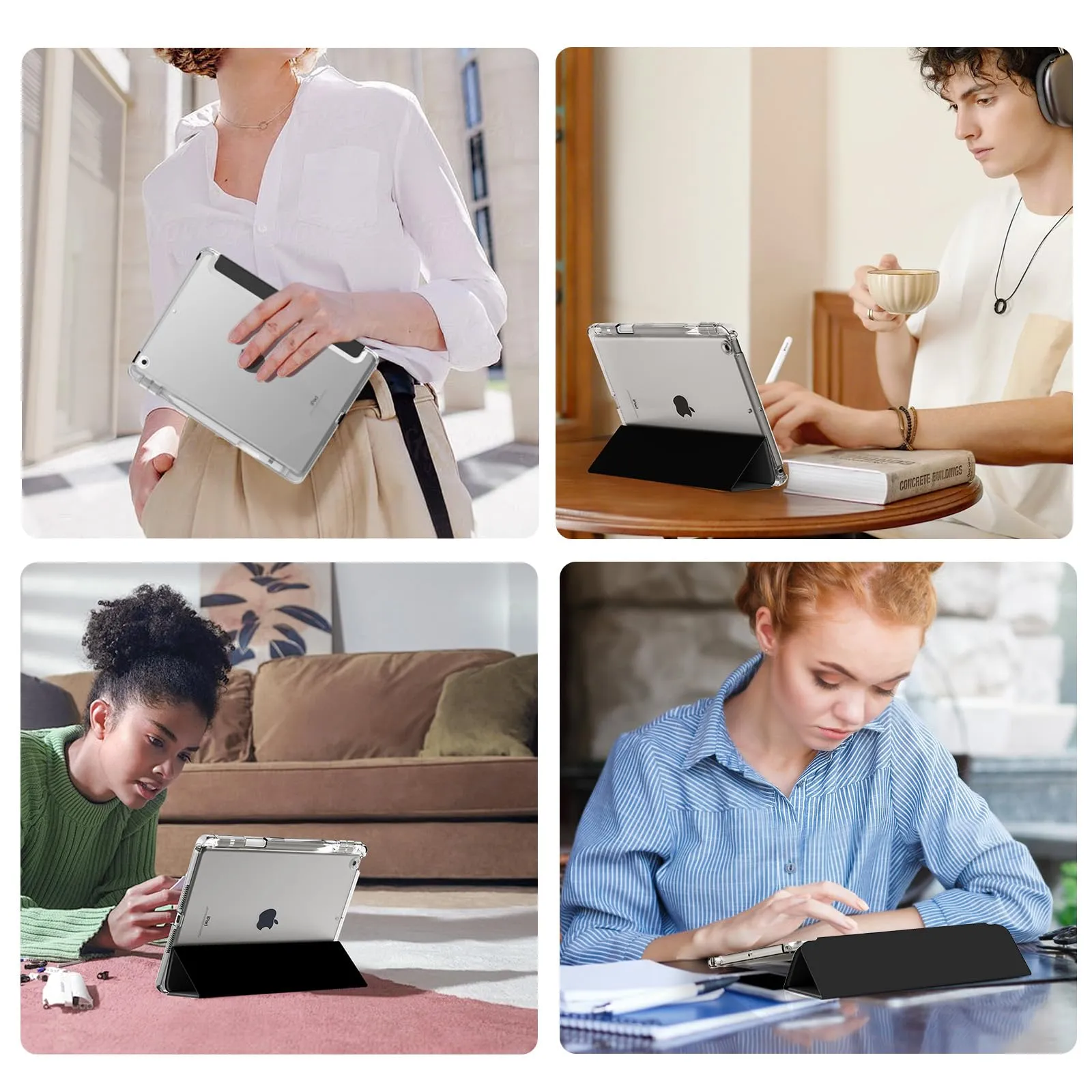 MoKo Cover per iPad 9a/8a/7a Generazione 10,2 Pollici con Portapenna - immagine 9