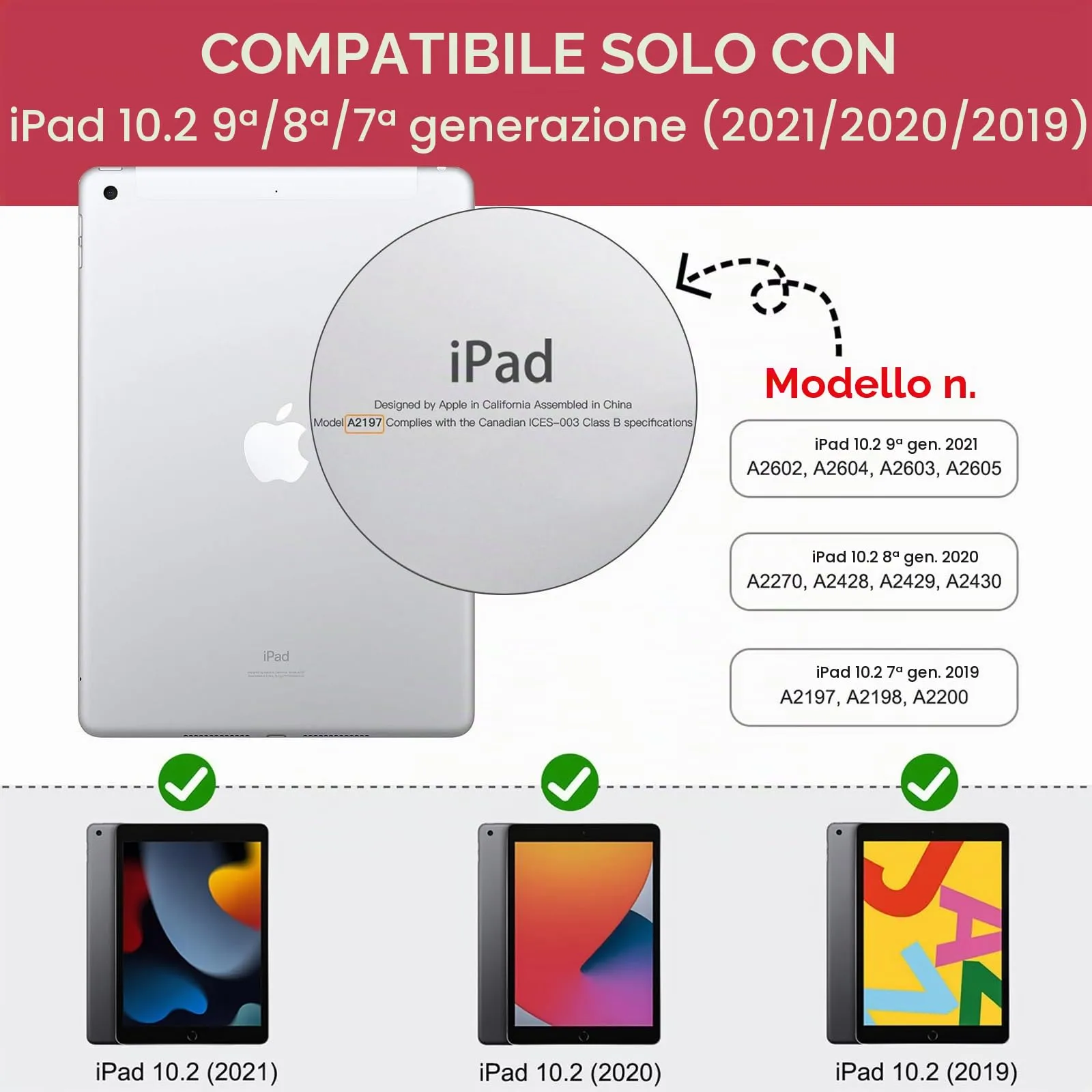 MoKo Cover per iPad 7/8/9 Generazione 10,2 Pollici con Portapenna - immagine 2