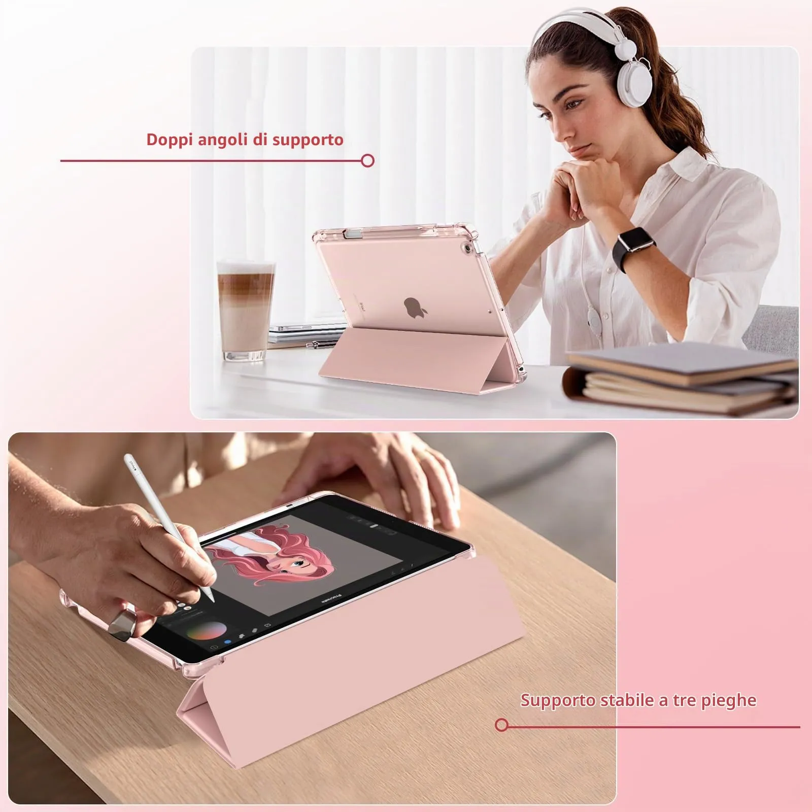 MoKo Cover per iPad 7/8/9 Generazione 10,2 Pollici con Portapenna - immagine 4