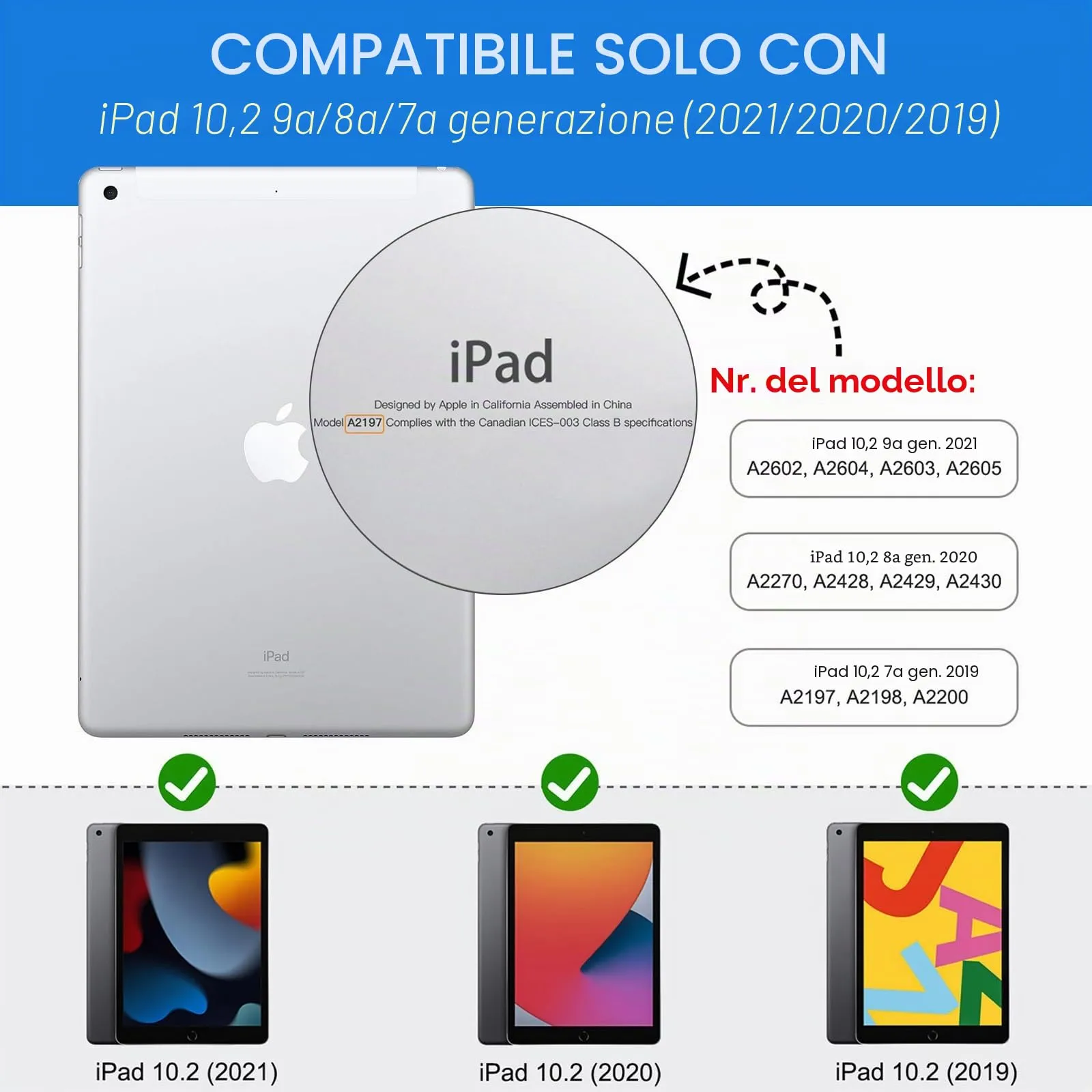 MoKo Cover per iPad 9a/8a/7a Generazione 10,2 Pollici con Portapenna - immagine 2