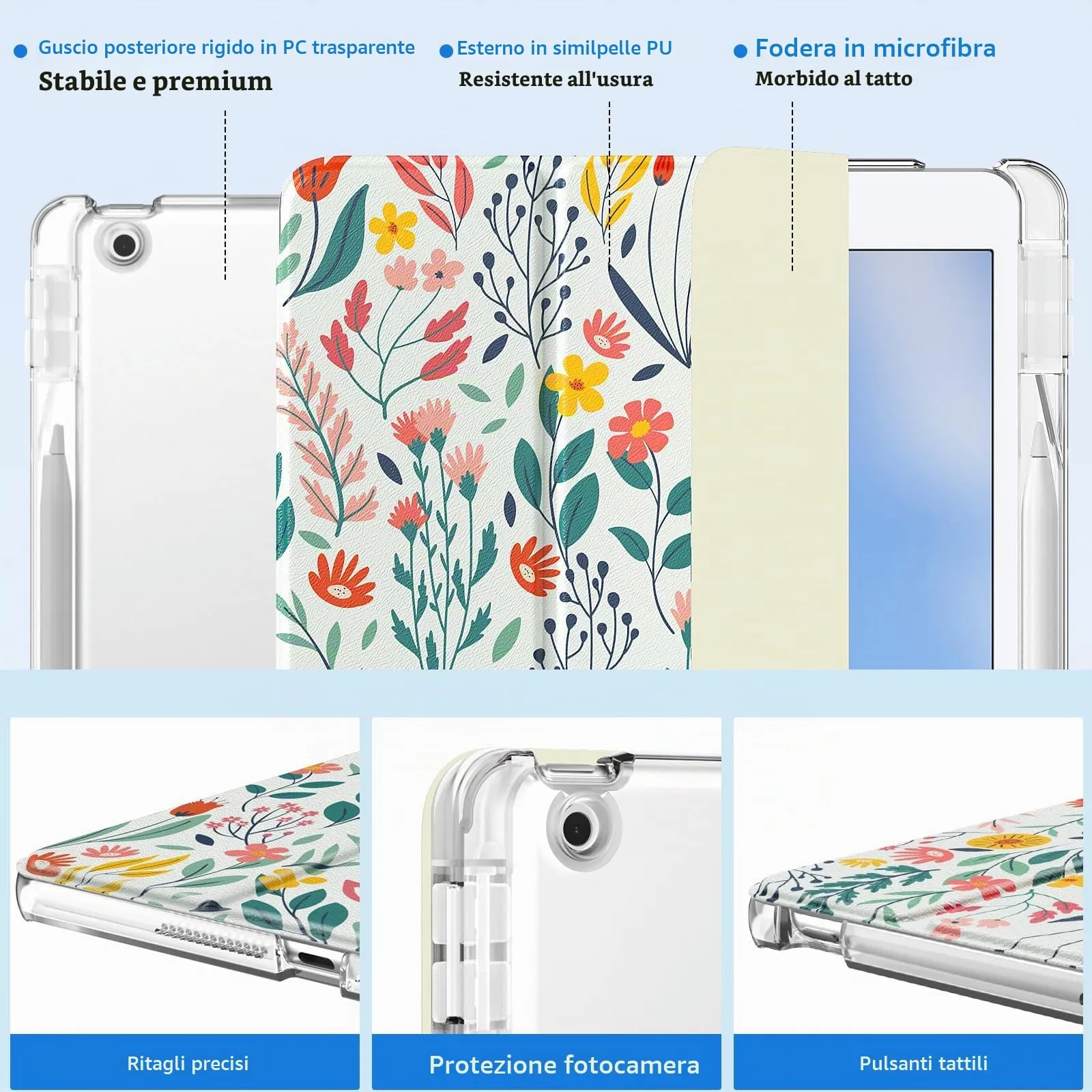 MoKo Cover per iPad 9a/8a/7a Generazione 10,2 Pollici con Portapenna - immagine 3
