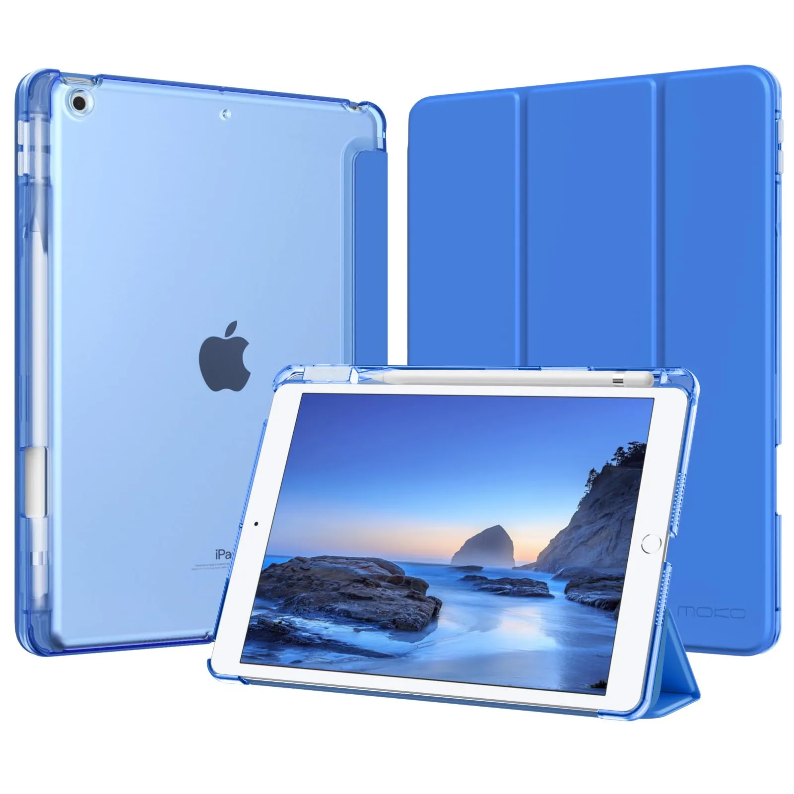 MoKo Cover per iPad 9ª/8ª/7ª Generazione 10,2 Pollici con Portapenna - immagine 1