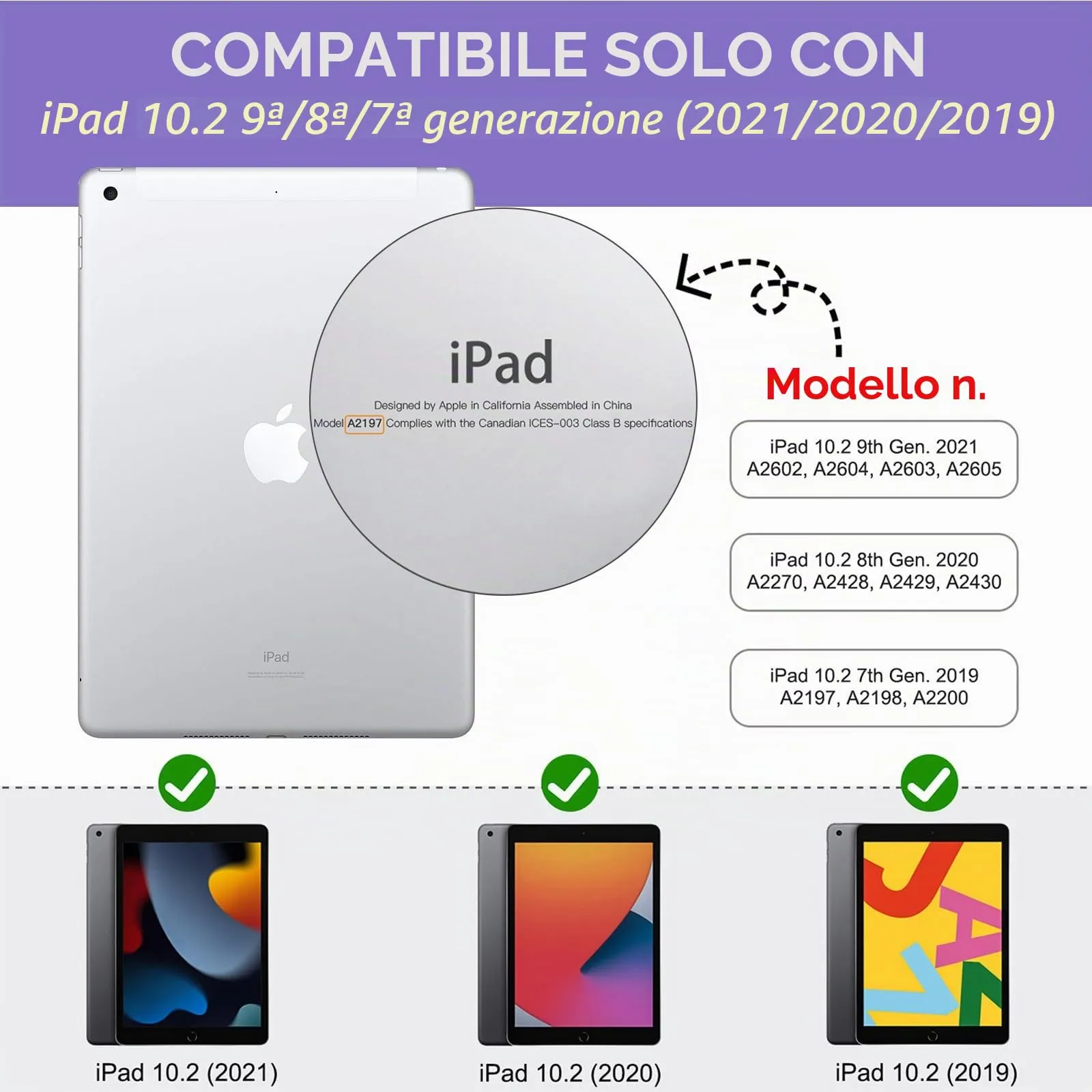 MoKo Cover per iPad 9a/8a/7a Generazione 10,2 Pollici con Portapenna - immagine 2