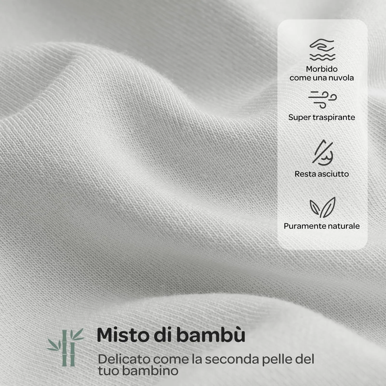 momcozy Swaddle Neonato in Bambù, 0-3 Mesi, 2 Pezzi, Grigio Blu - immagine 6