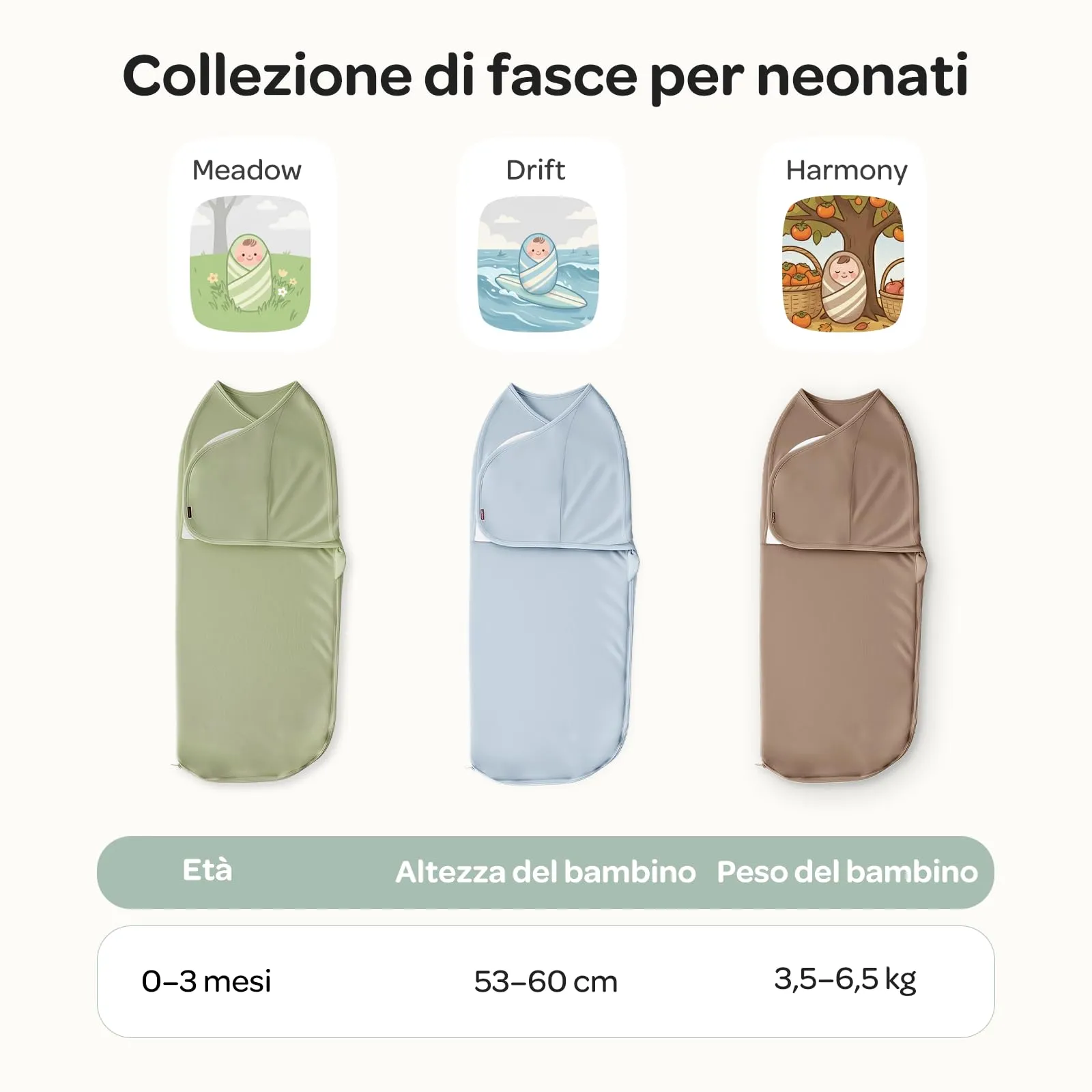 Momcozy Swaddle Bambù per Neonato 0-3 Mesi, 2 Pezzi, Marrone Caffè - immagine 9