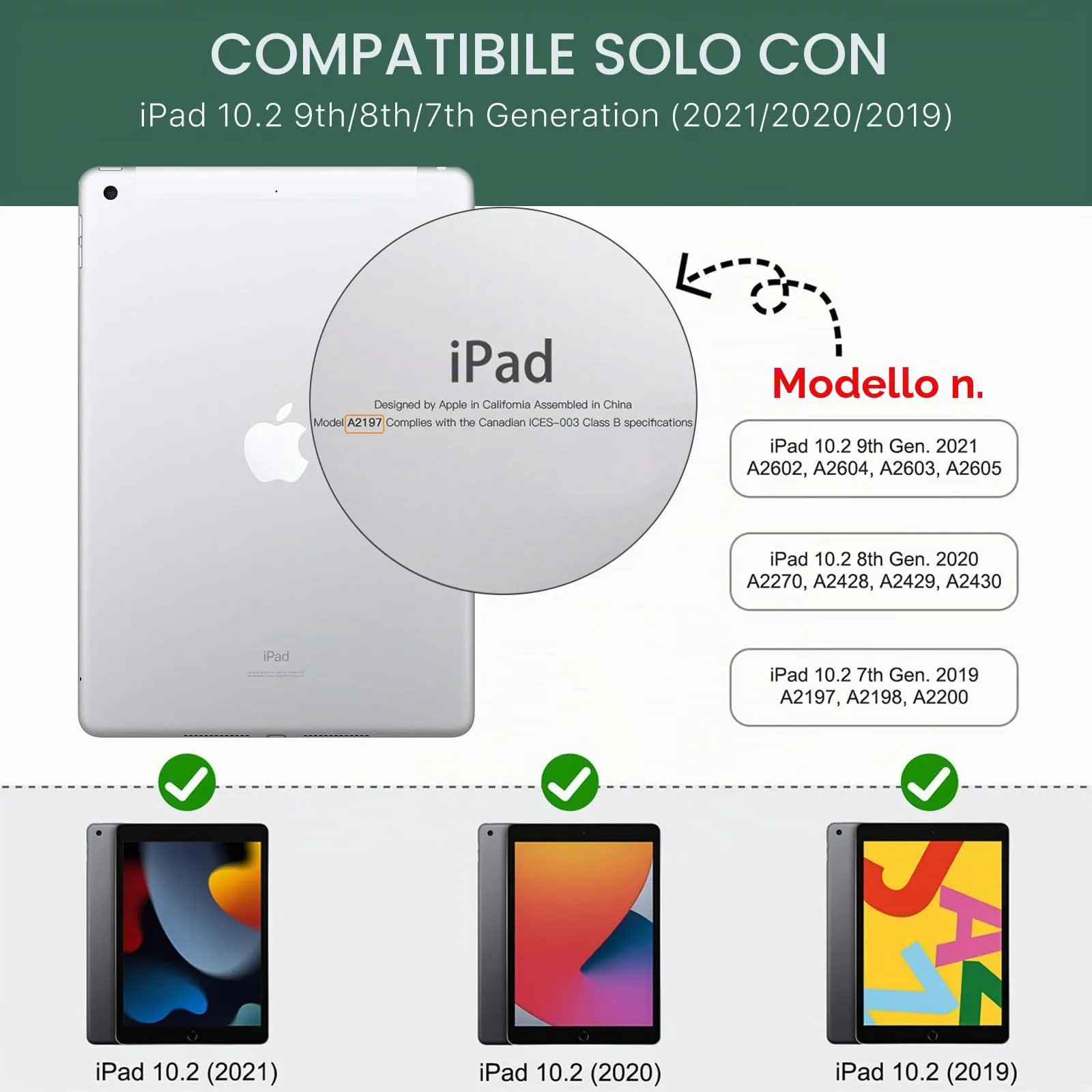 MoKo Cover per iPad 9a/8a/7a Generazione 10,2 Pollici con Portapenna - immagine 2