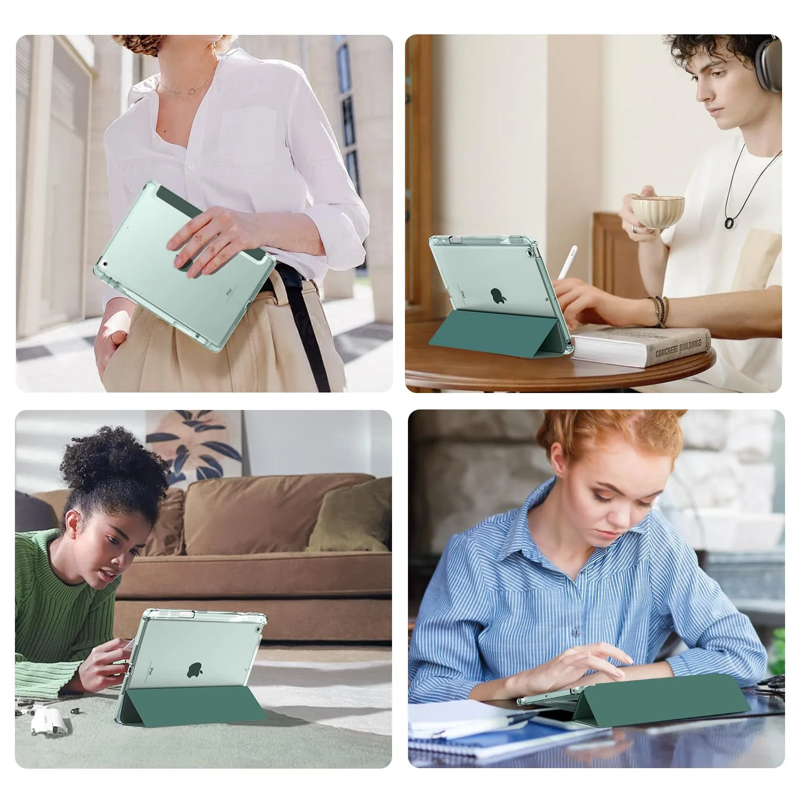 MoKo Cover per iPad 9a/8a/7a Generazione 10,2 Pollici con Portapenna - immagine 9