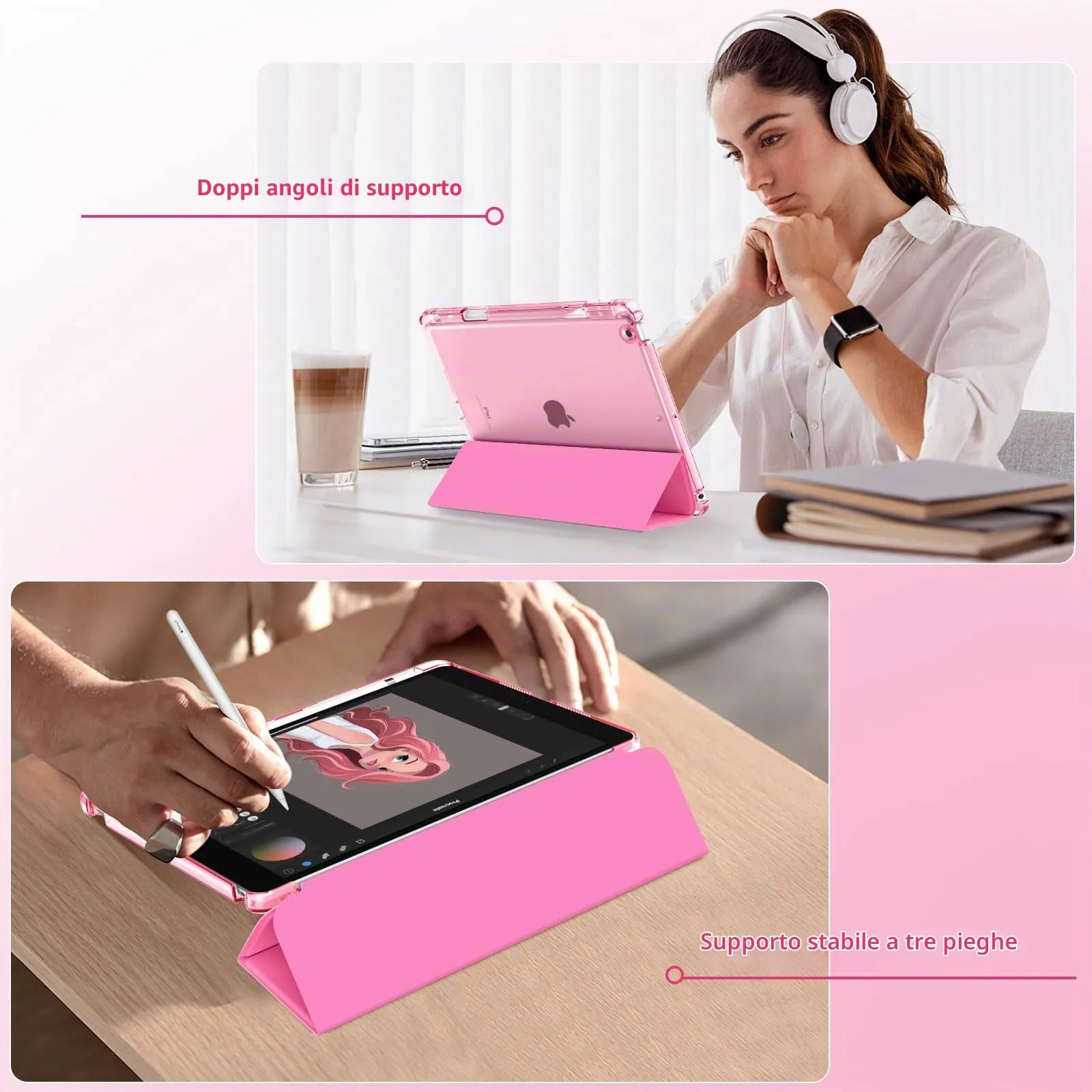 MoKo Cover per iPad 9a/8a/7a Generazione 10,2 Pollici con Portapenna - immagine 4