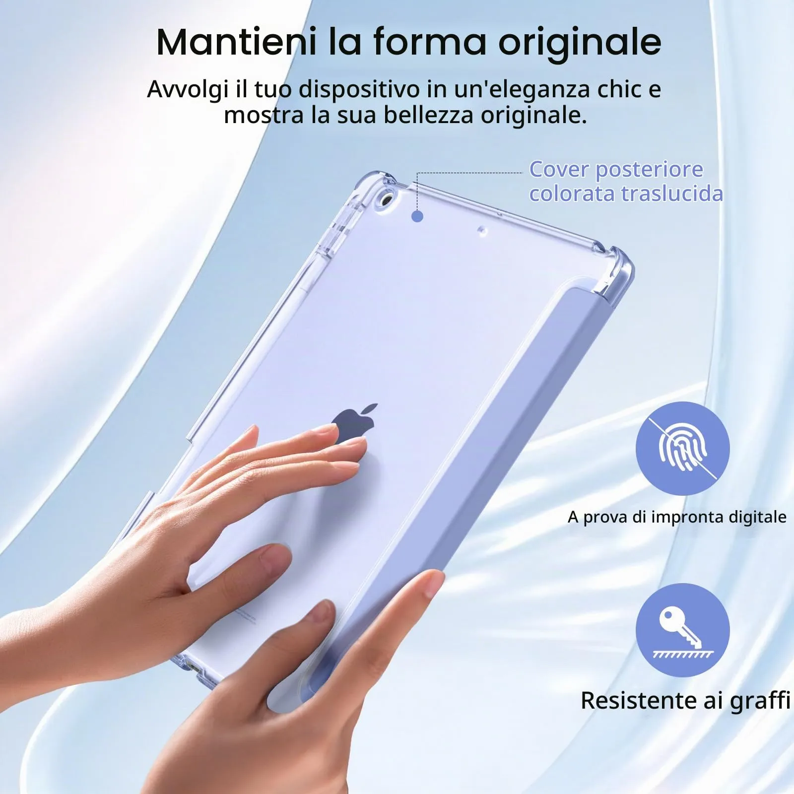 MoKo Cover per iPad 9ª/8ª/7ª Generazione 10,2 Pollici con Portapenna - immagine 5