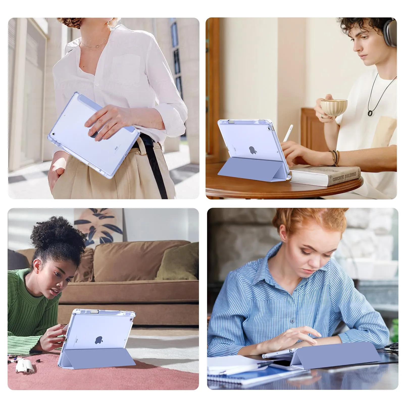 MoKo Cover per iPad 9ª/8ª/7ª Generazione 10,2 Pollici con Portapenna - immagine 9