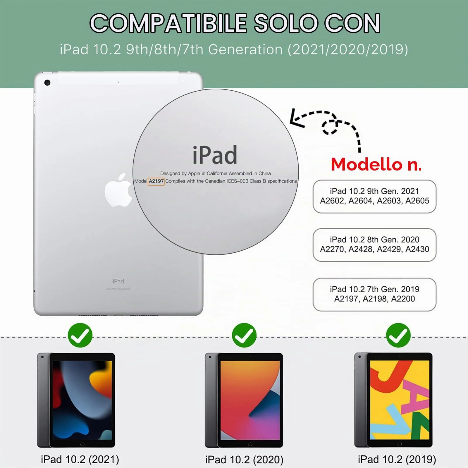 MoKo Cover per iPad 7a/8a/9a Generazione 10,2 Pollici con Portapenna - immagine 2