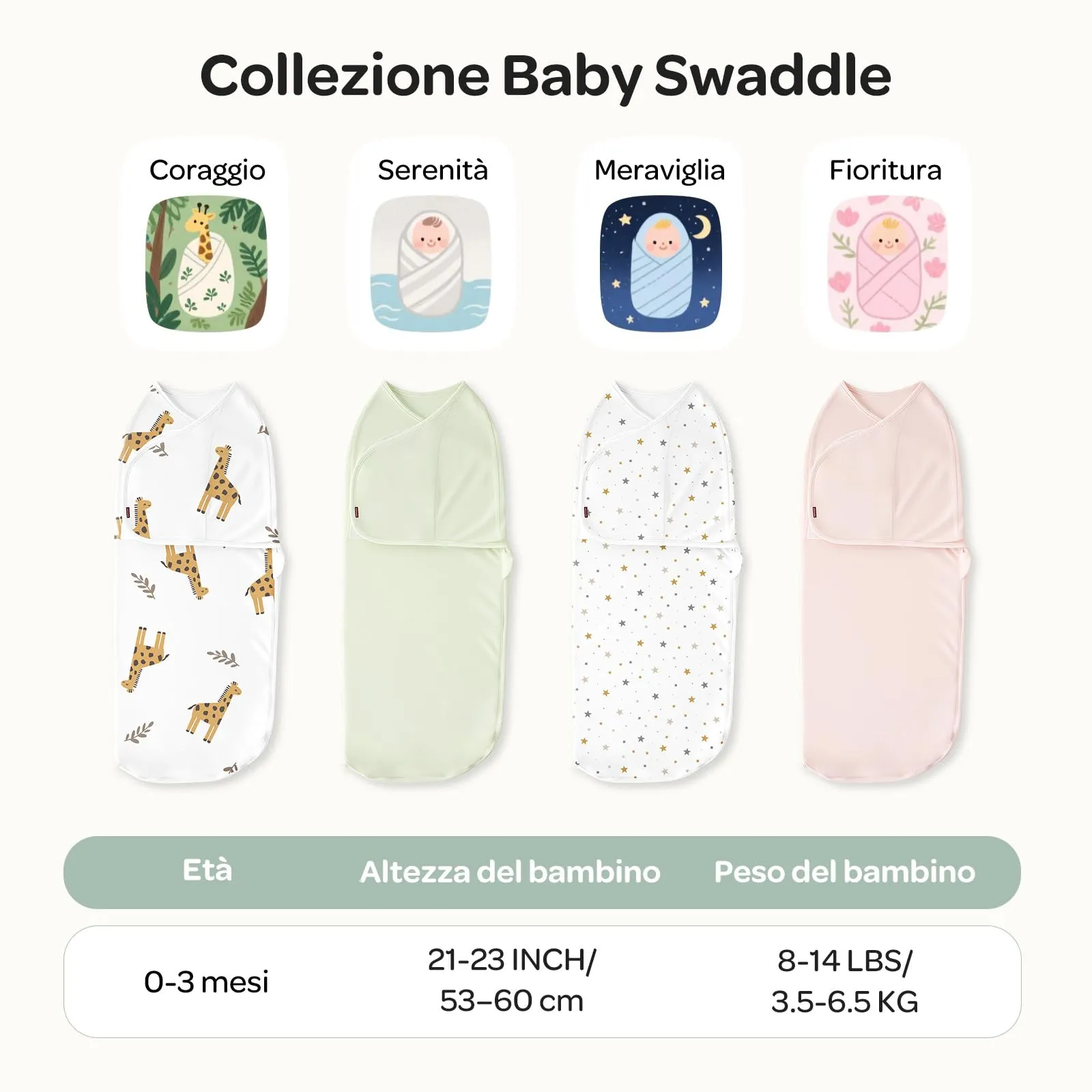 Momcozy Swaddle Neonato 0-3 Mesi Sacco Nanna Bambù, 2 Pezzi Stelle - immagine 9