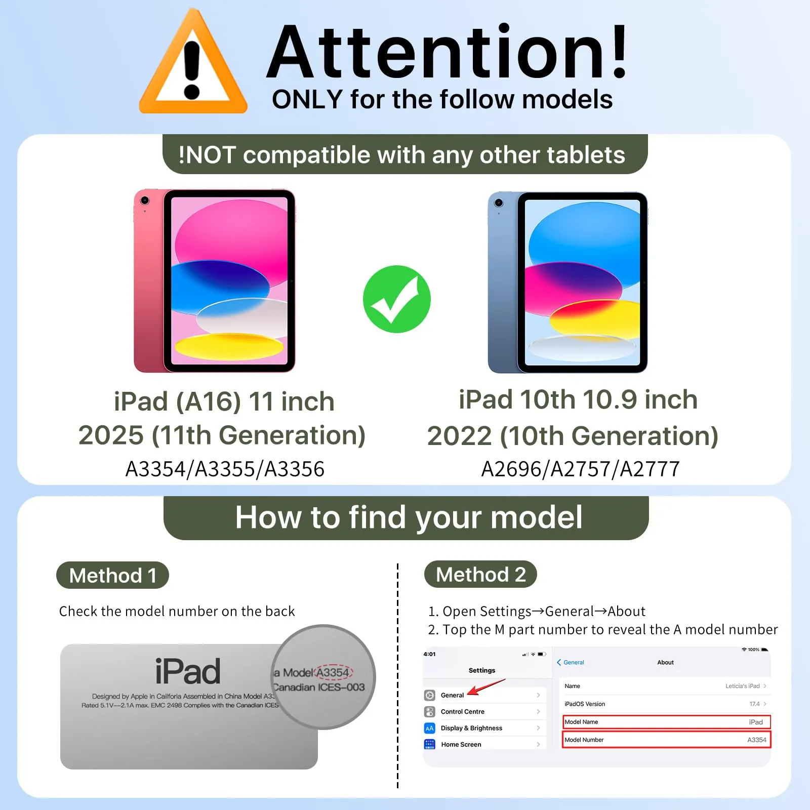 MoKo Cover per iPad 11ª Generazione 11 Pollici e iPad 10ª Generazione 10,9 Pollici - immagine 2