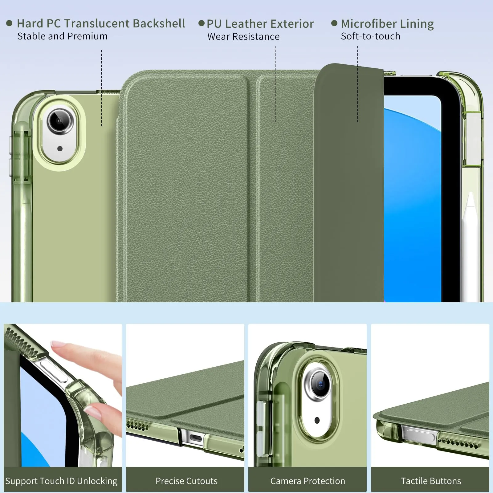 MoKo Cover per iPad 11ª Generazione 11 Pollici e iPad 10ª Generazione 10,9 Pollici - immagine 3