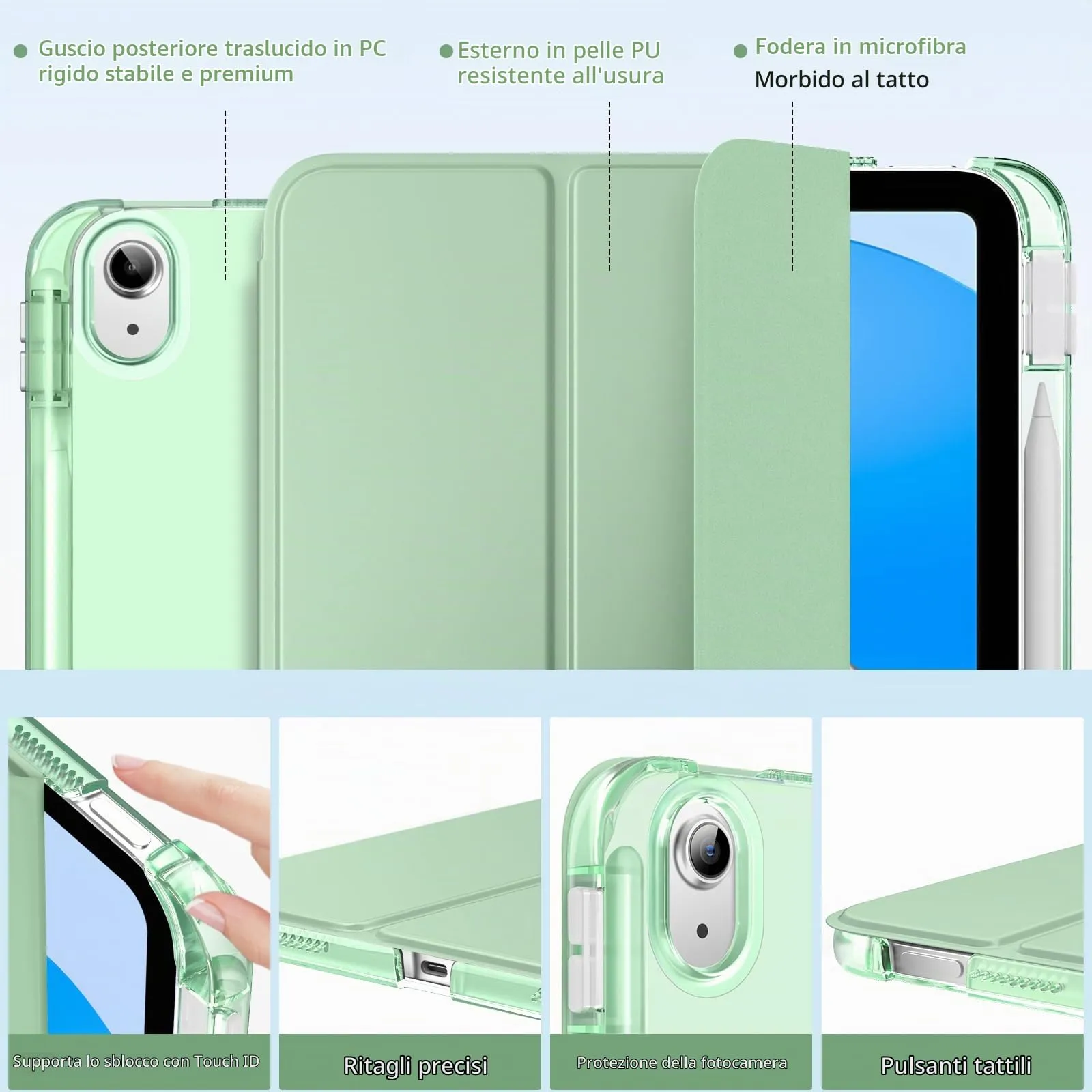 MoKo Cover per iPad 11a Generazione 11 Pollici e iPad 10a Gen 10,9 Pollici - immagine 3