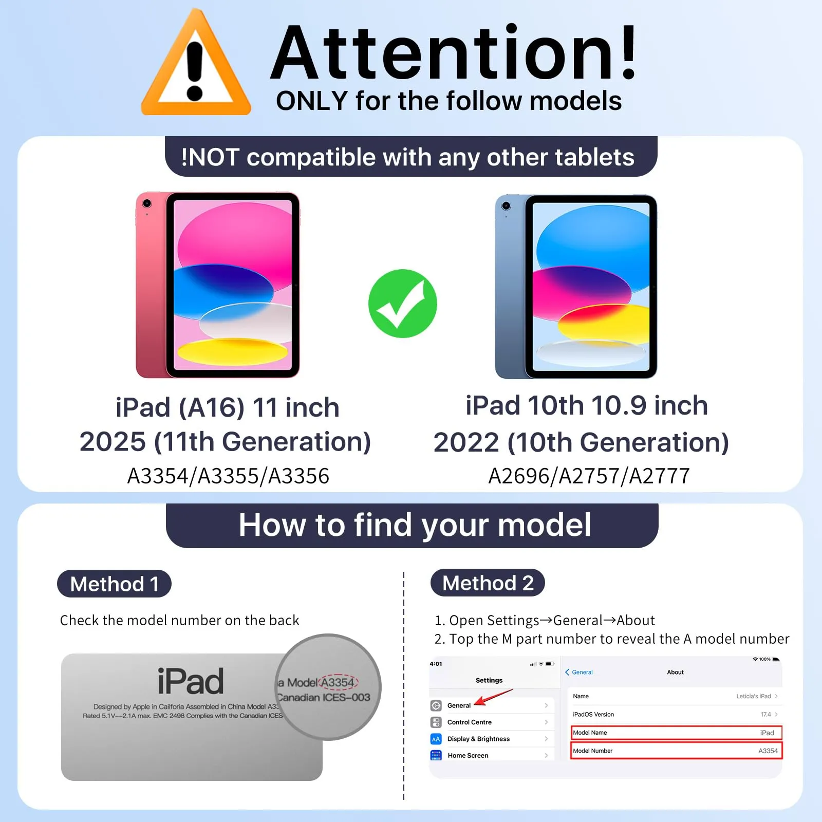 MoKo Cover per iPad 11a Generazione 11 Pollici e iPad 10a Generazione 10,9 Pollici - immagine 2