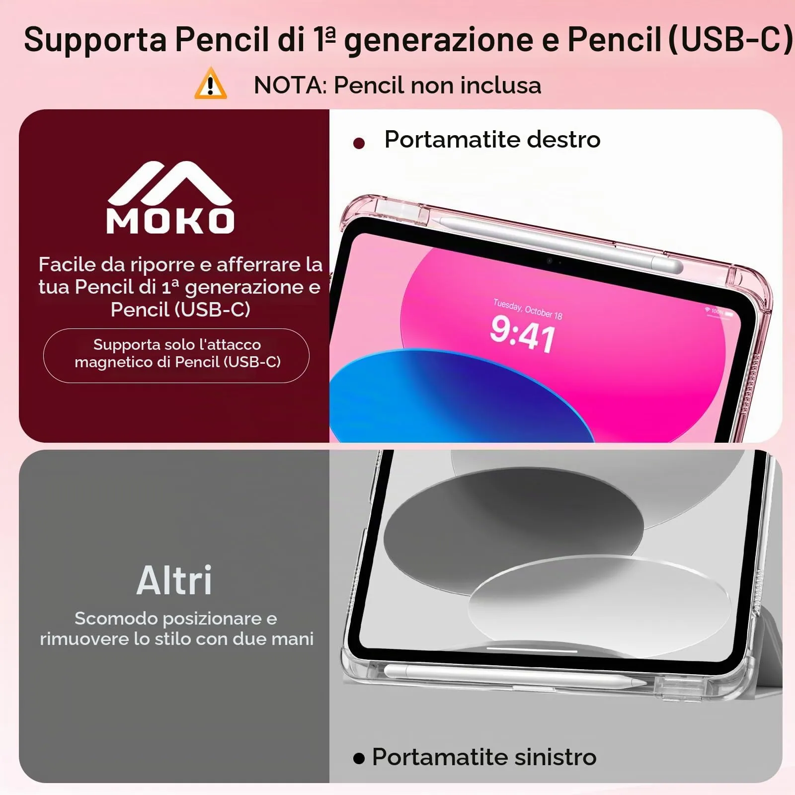 MoKo Cover per iPad 11a Generazione 11 Pollici e iPad 10a Gen 10,9 Pollici - immagine 6