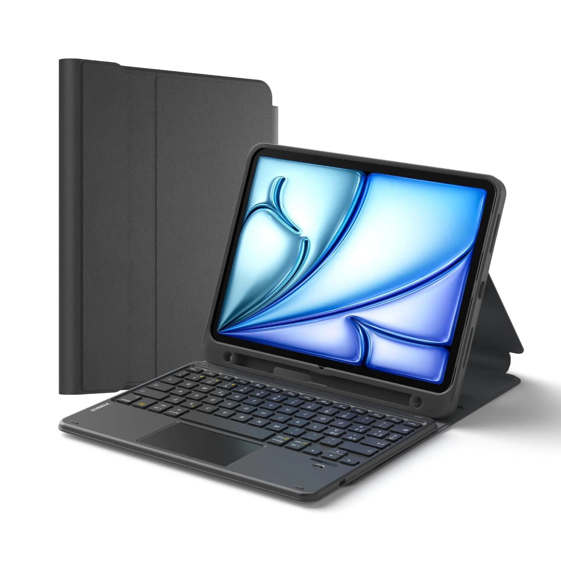 Inateck Custodia Tastiera Bluetooth per iPad 11" A16, 10ª Gen 10,9", Air 11, Pro 11 con Trackpad - immagine 1