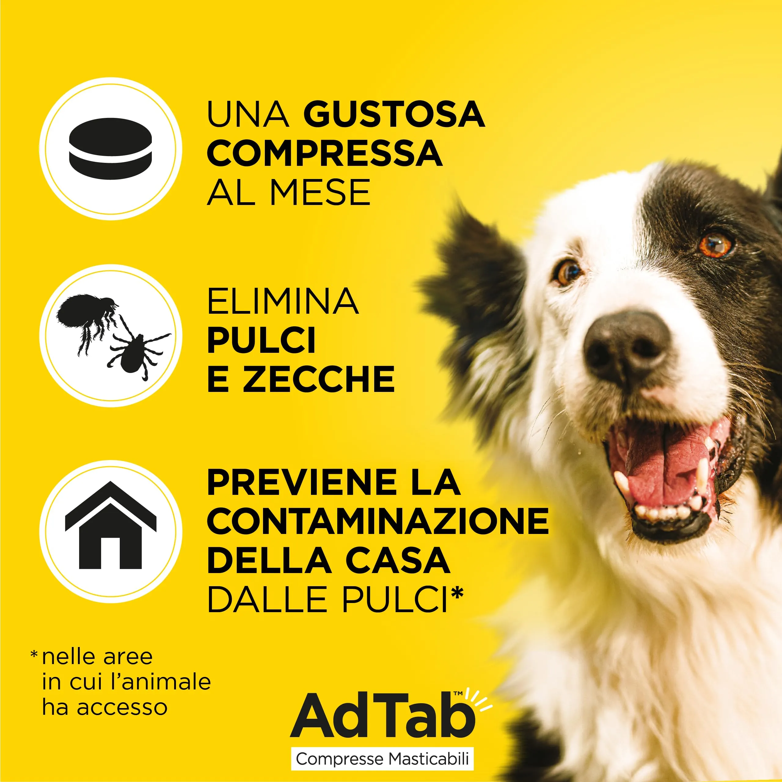 AdTab Compresse Masticabili per Cani 5,5-11kg - 3 compresse - immagine 2