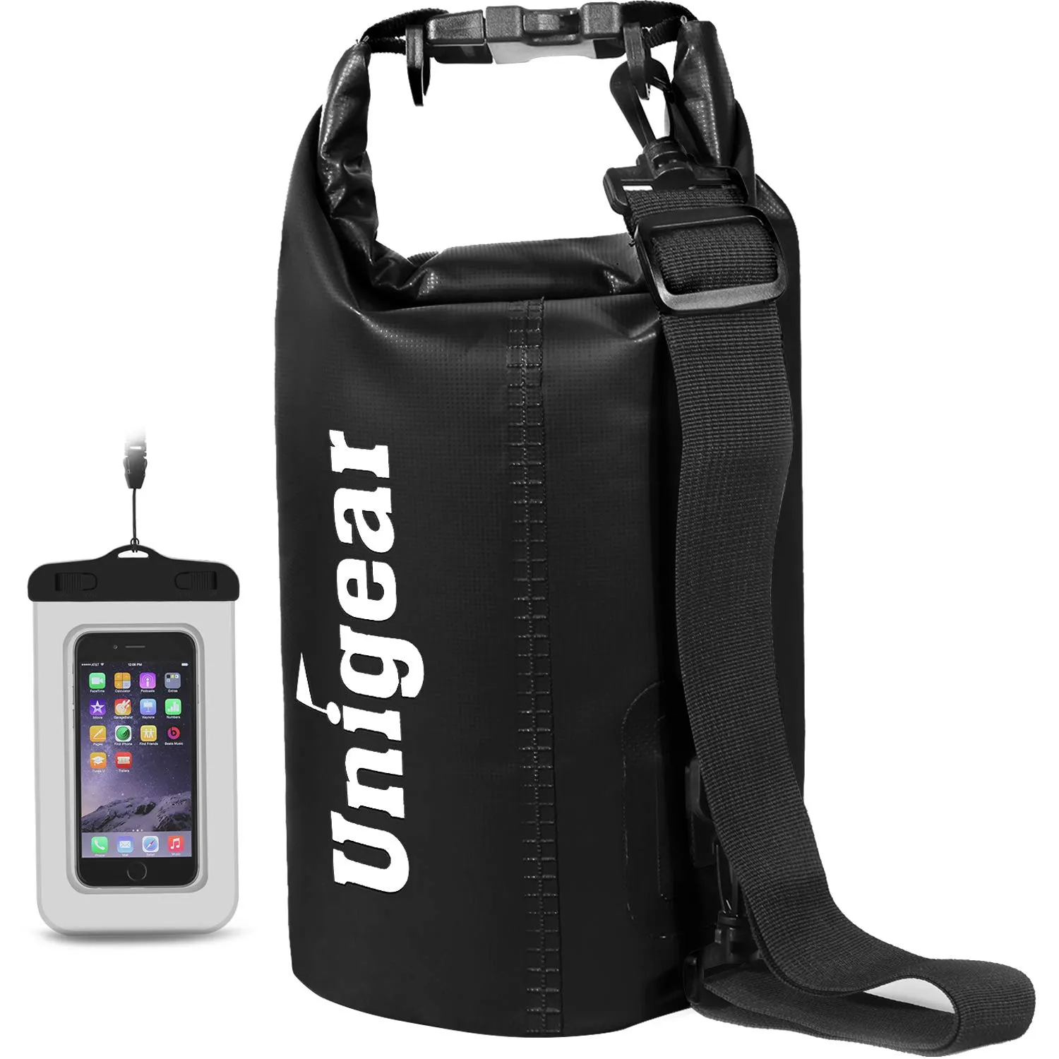 Unigear Borsa Impermeabile Dry Bag 5L Nero - immagine 1
