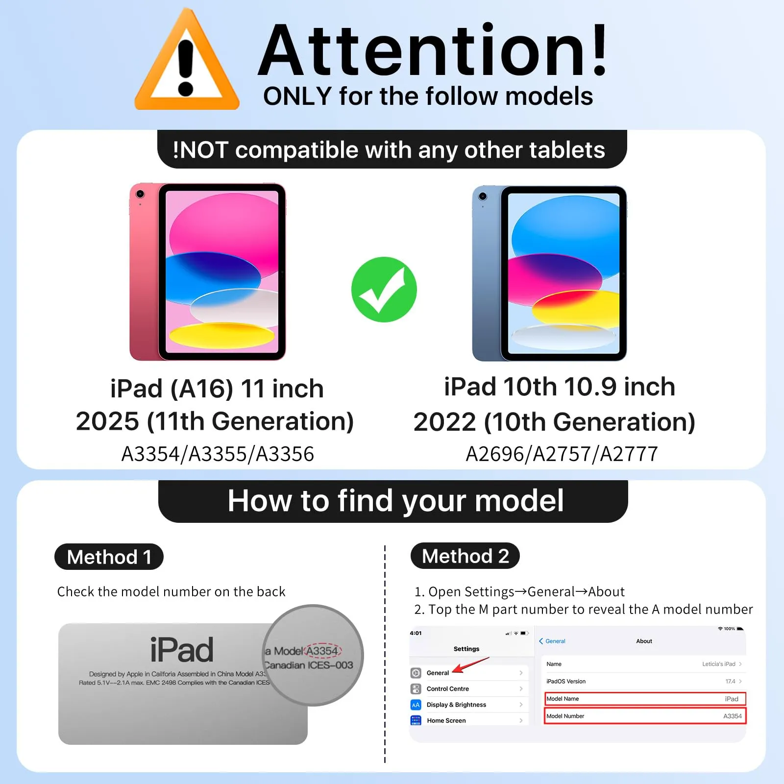 MoKo Cover per iPad 11ª Generazione 11 Pollici e iPad 10ª Generazione 10,9 Pollici - immagine 2