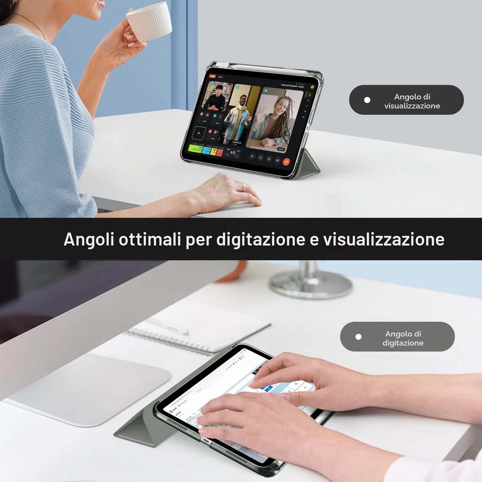 MoKo Cover per iPad 11ª Generazione 11 Pollici e iPad 10ª Generazione 10,9 Pollici - immagine 4