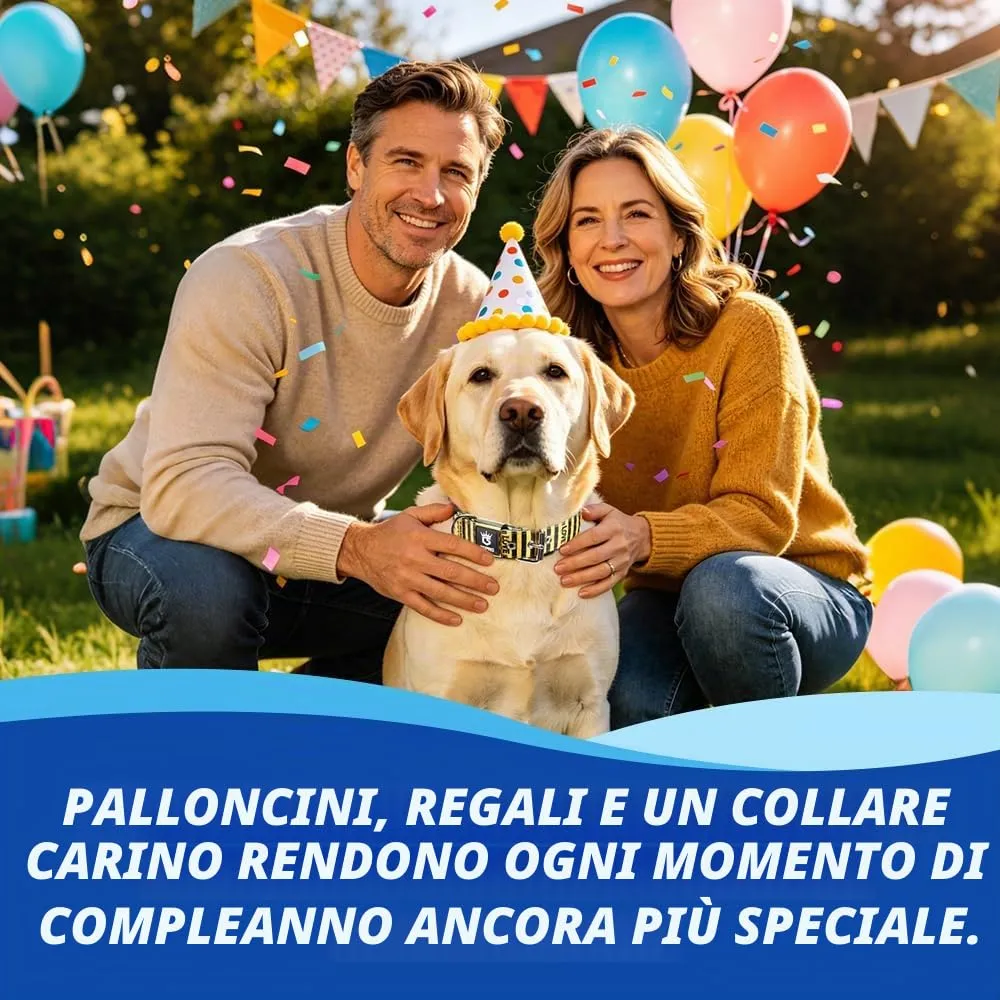 TSPRO Collare Tattico per Cane con Fodera Morbida, Taglia M (40–48 cm), Righe LOVE - immagine 6