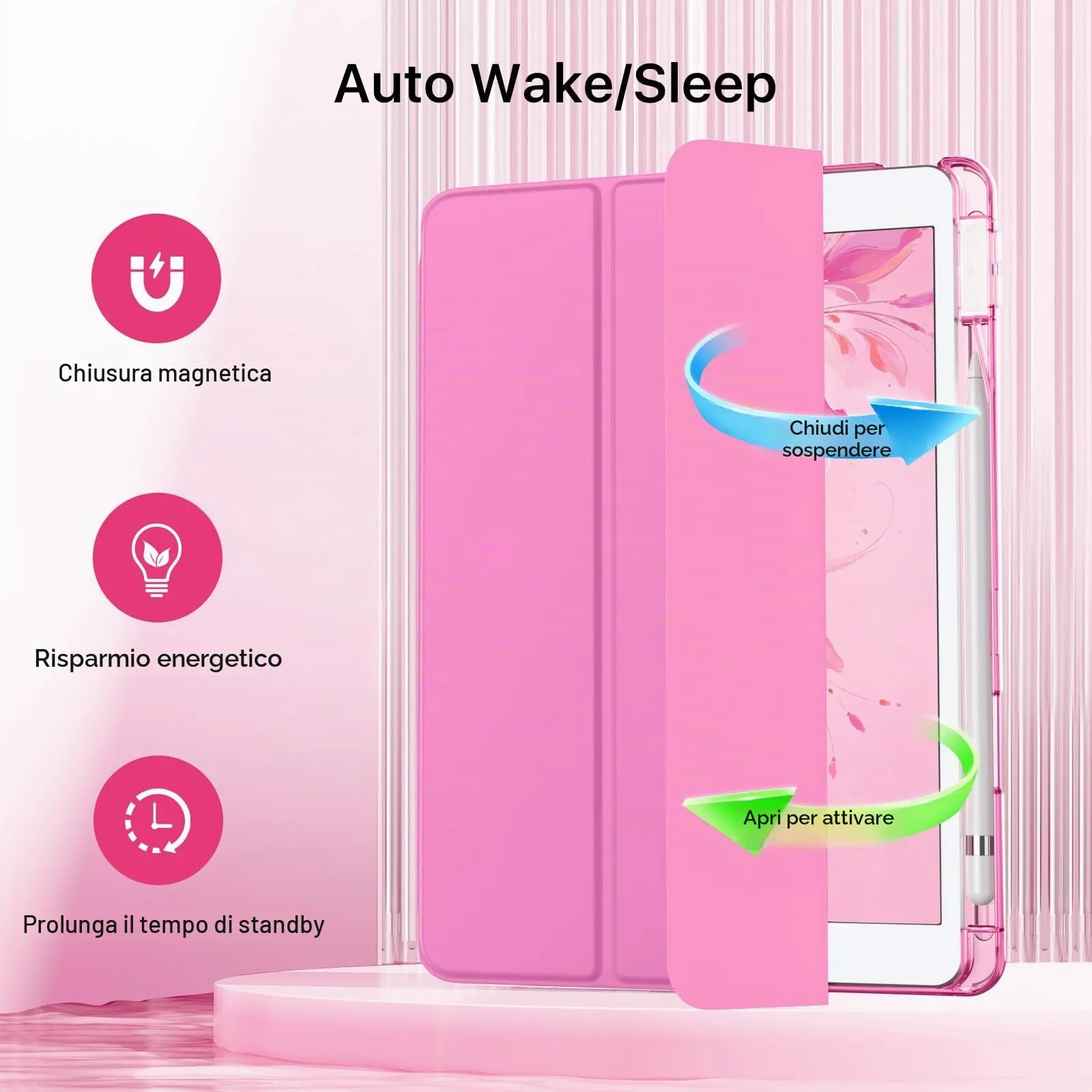 MoKo Cover per iPad 9a/8a/7a Generazione 10,2 Pollici con Portapenna - immagine 7