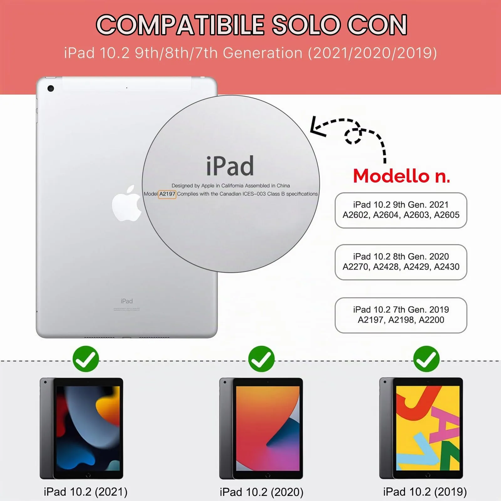 MoKo Cover per iPad 9a/8a/7a Generazione 10,2 Pollici con Portapenna - immagine 2