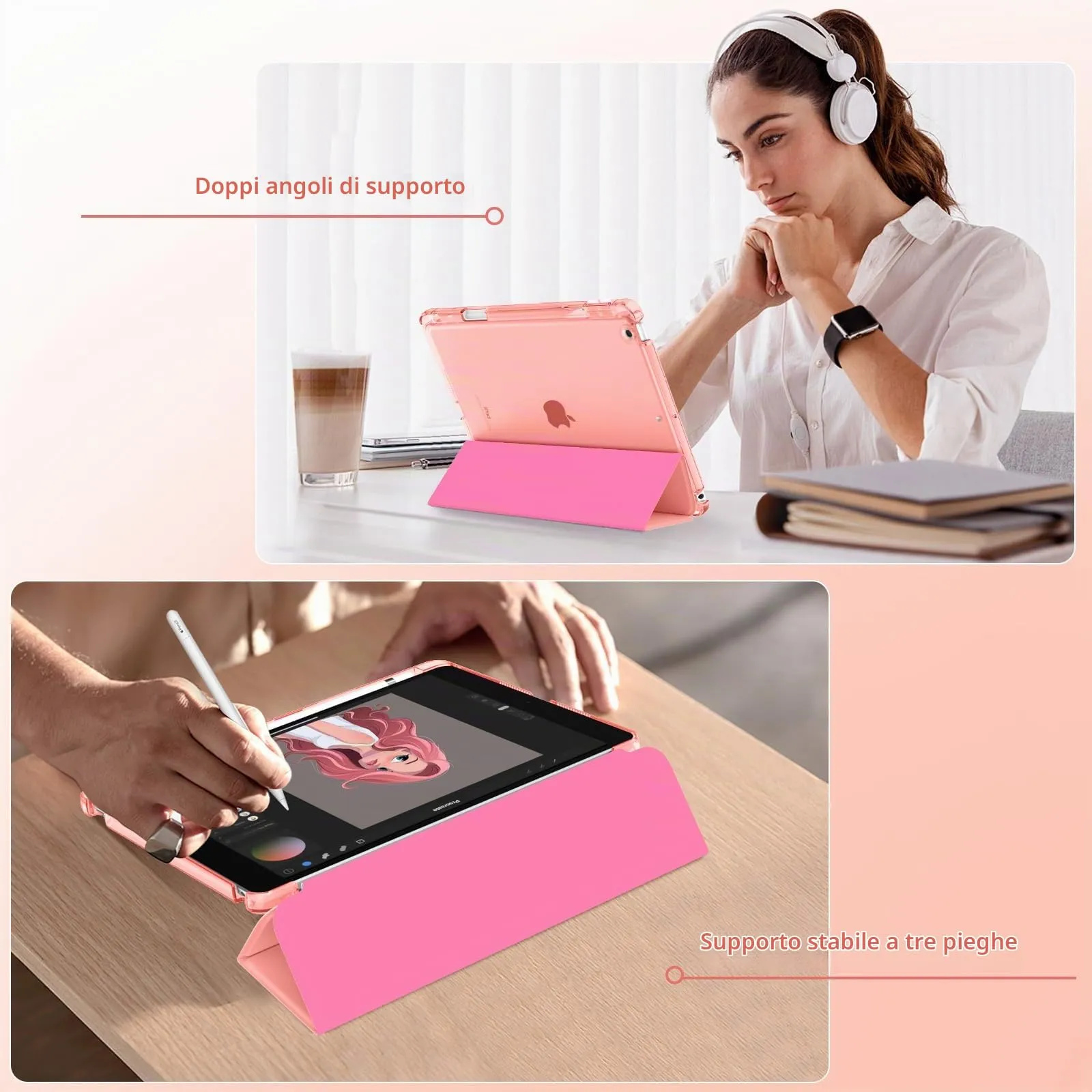 MoKo Cover per iPad 9a/8a/7a Generazione 10,2 Pollici con Portapenna - immagine 4